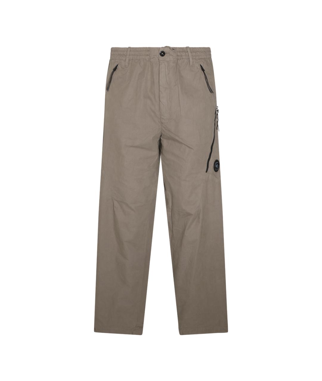 CP COMPANY Серые хлопковые повседневные брюки, фото 4