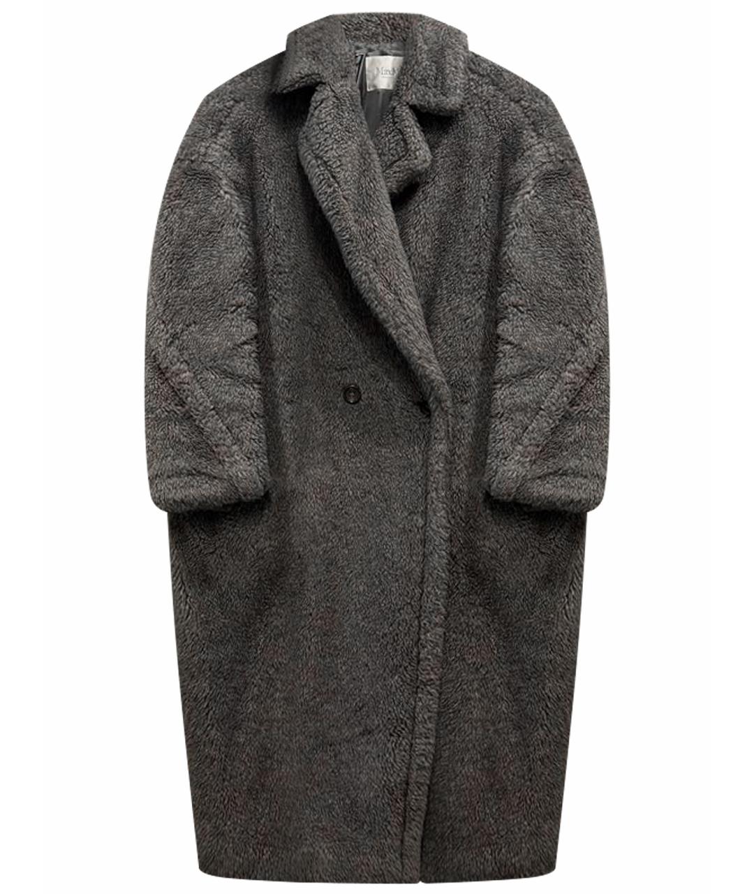 MAX MARA Серая шерстяная шуба, фото 1