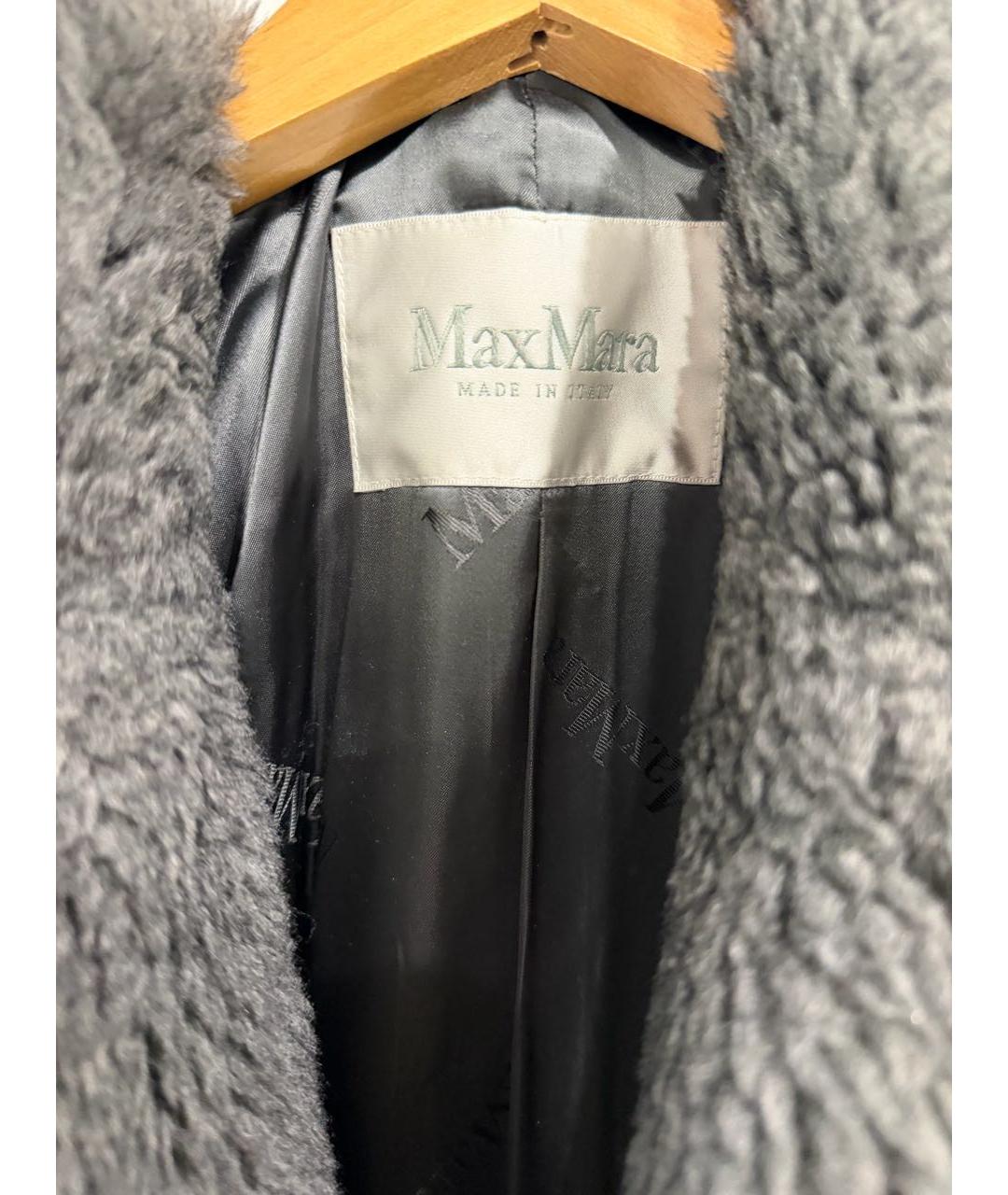 MAX MARA Серая шерстяная шуба, фото 3