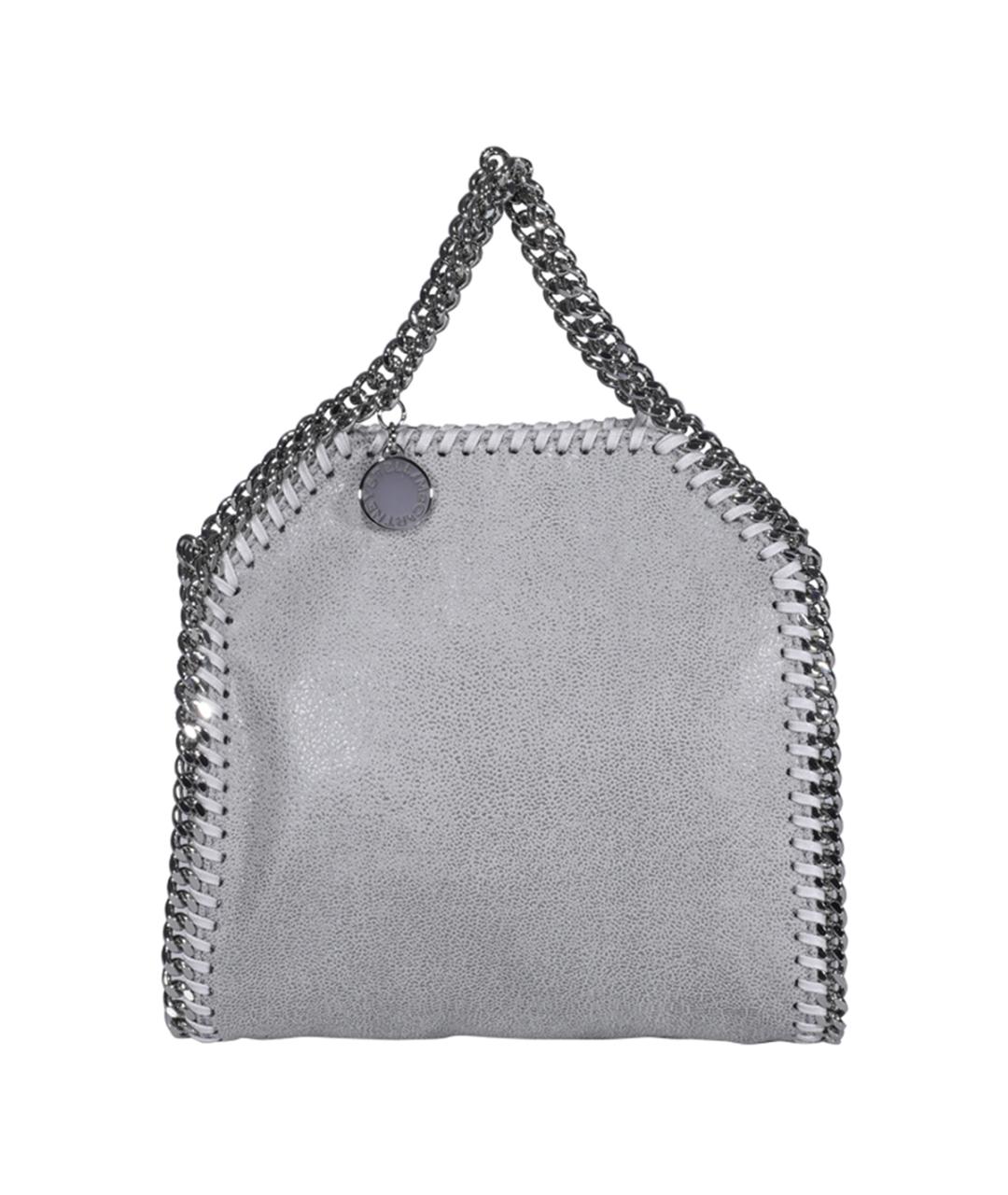 STELLA MCCARTNEY Серая синтетическая сумка с короткими ручками, фото 1