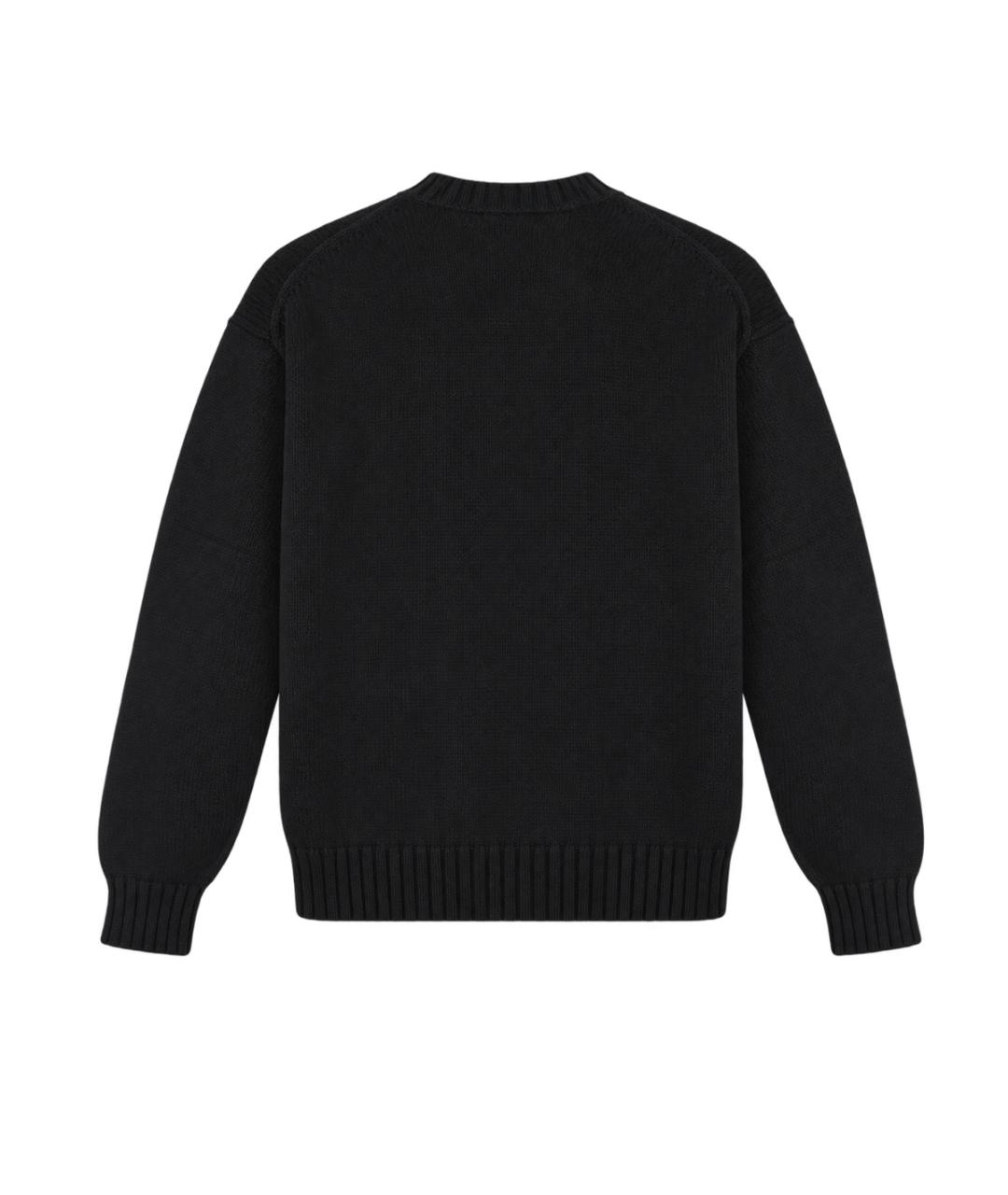 POLO RALPH LAUREN Черный хлопковый джемпер / свитер, фото 2