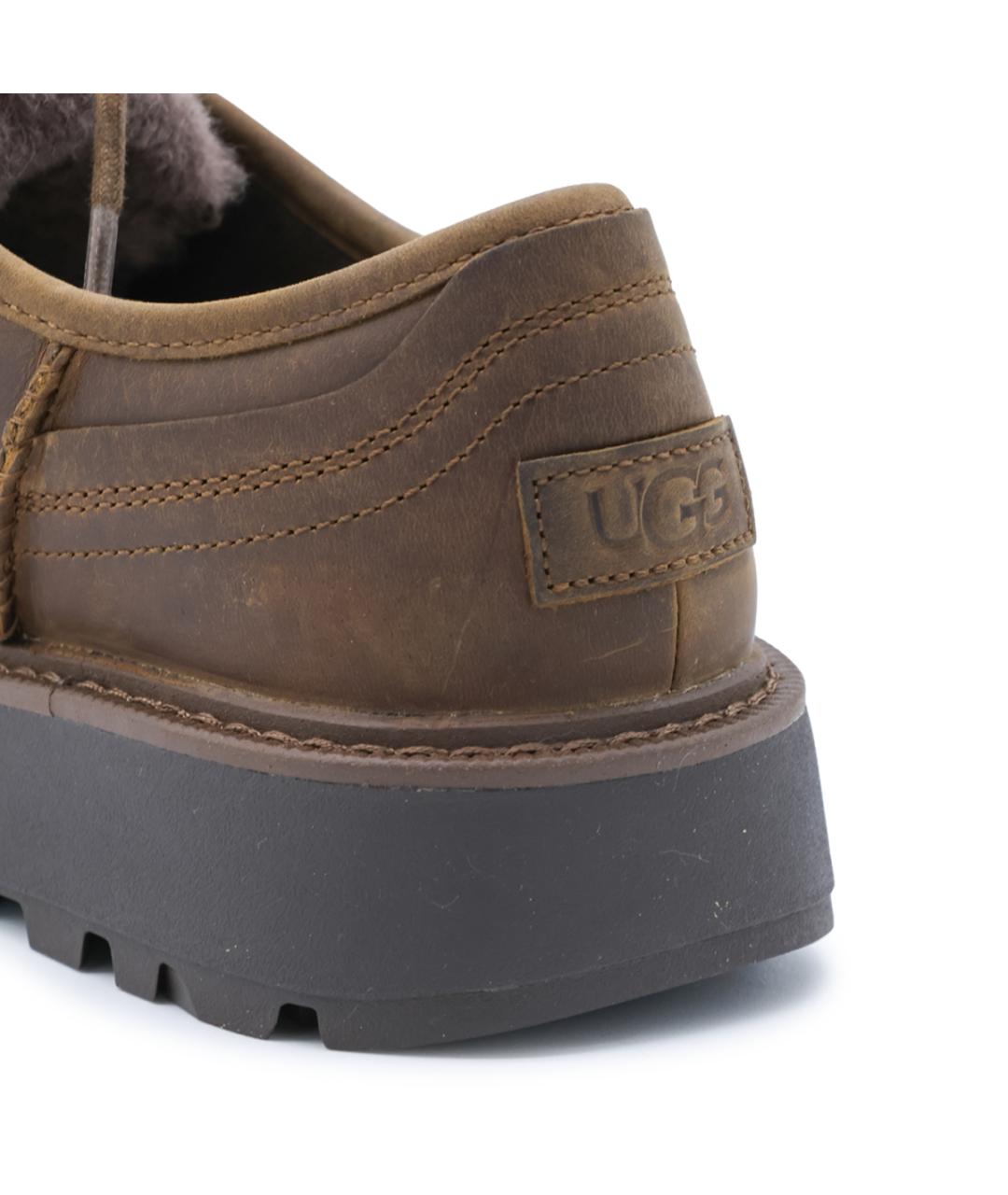 UGG Коричневые замшевые низкие ботинки, фото 4