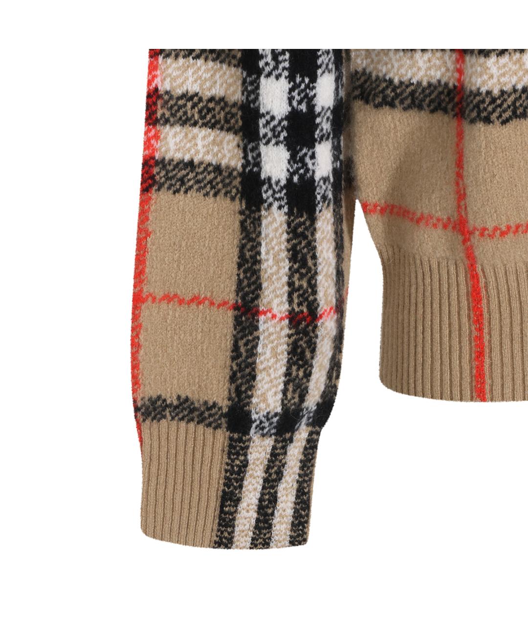 BURBERRY Бежевый кашемировый джемпер / свитер, фото 3
