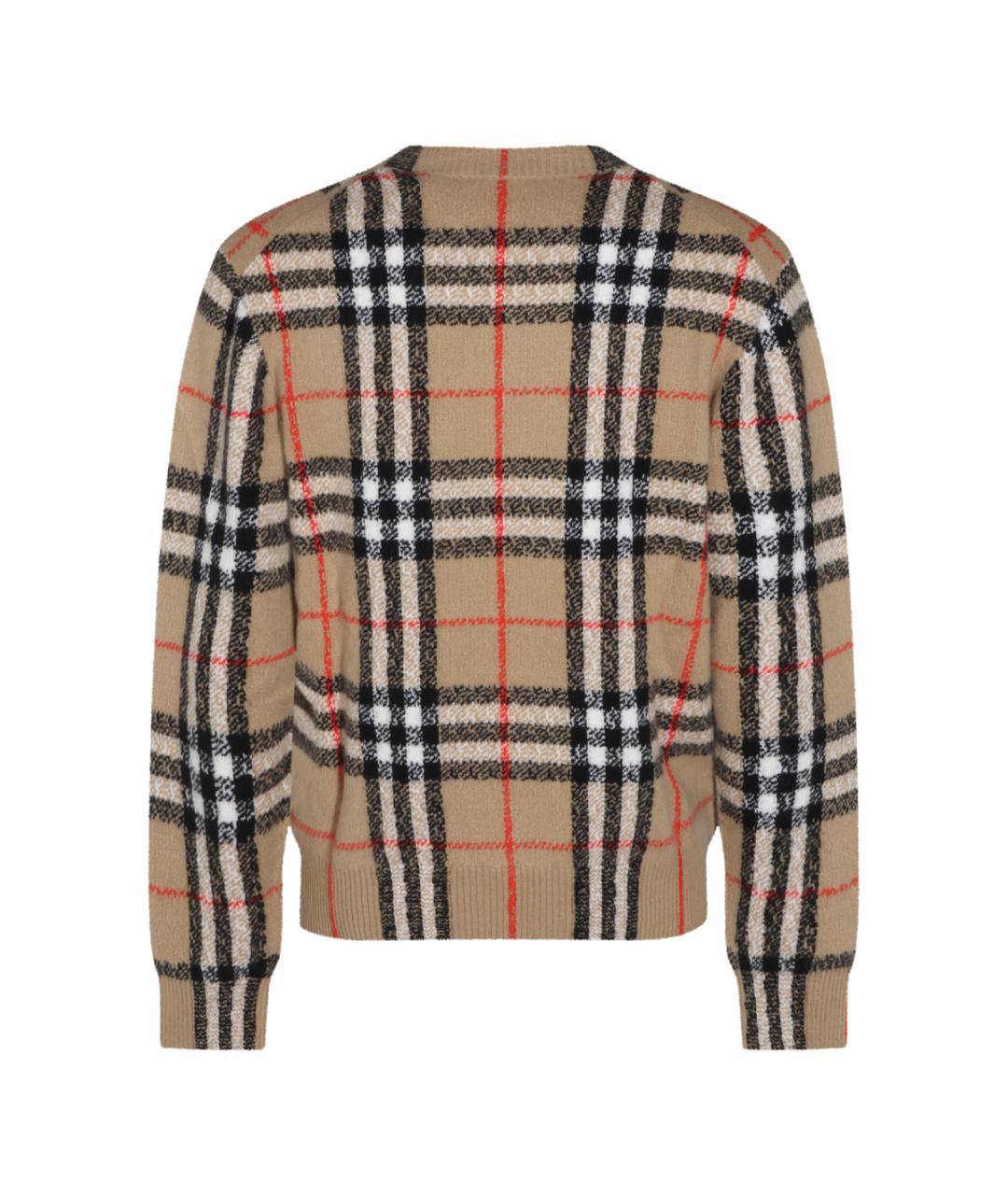 BURBERRY Бежевый кашемировый джемпер / свитер, фото 2