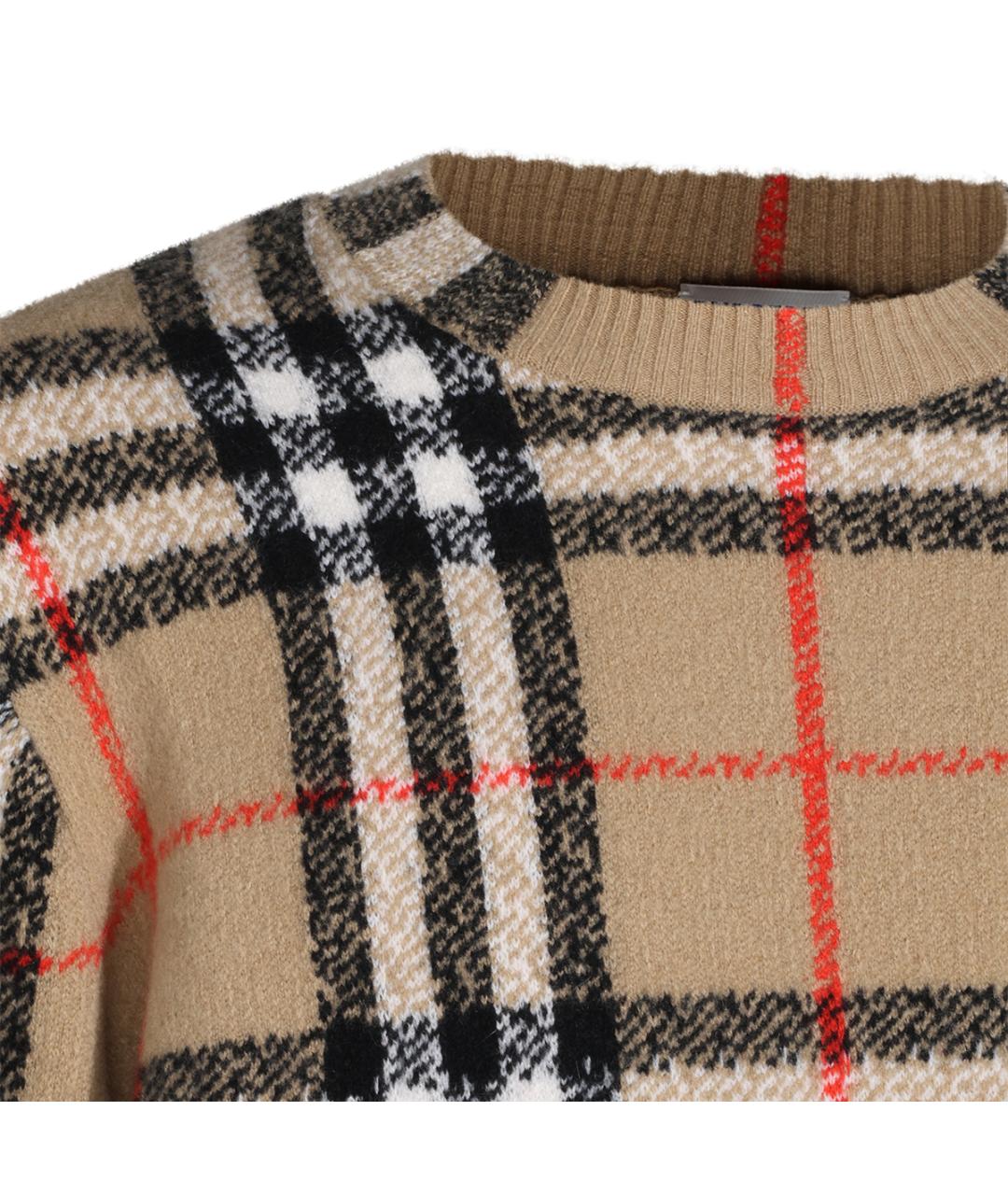 BURBERRY Бежевый кашемировый джемпер / свитер, фото 4