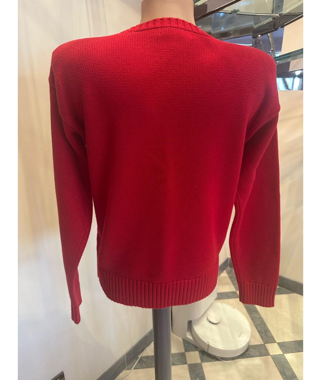 RALPH LAUREN Красный хлопковый джемпер / свитер, фото 2