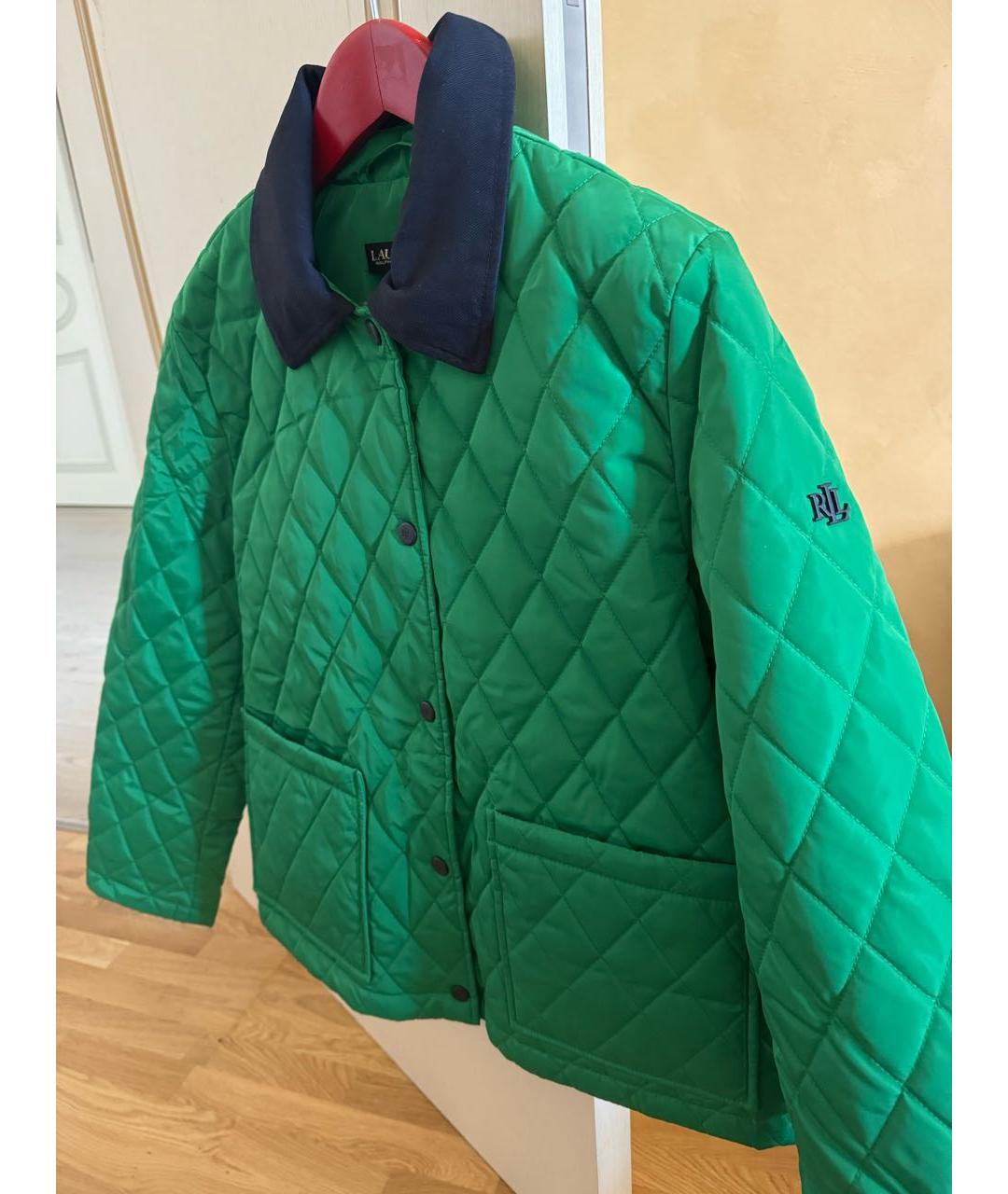 RALPH LAUREN Зеленая полиэстеровая куртка, фото 7