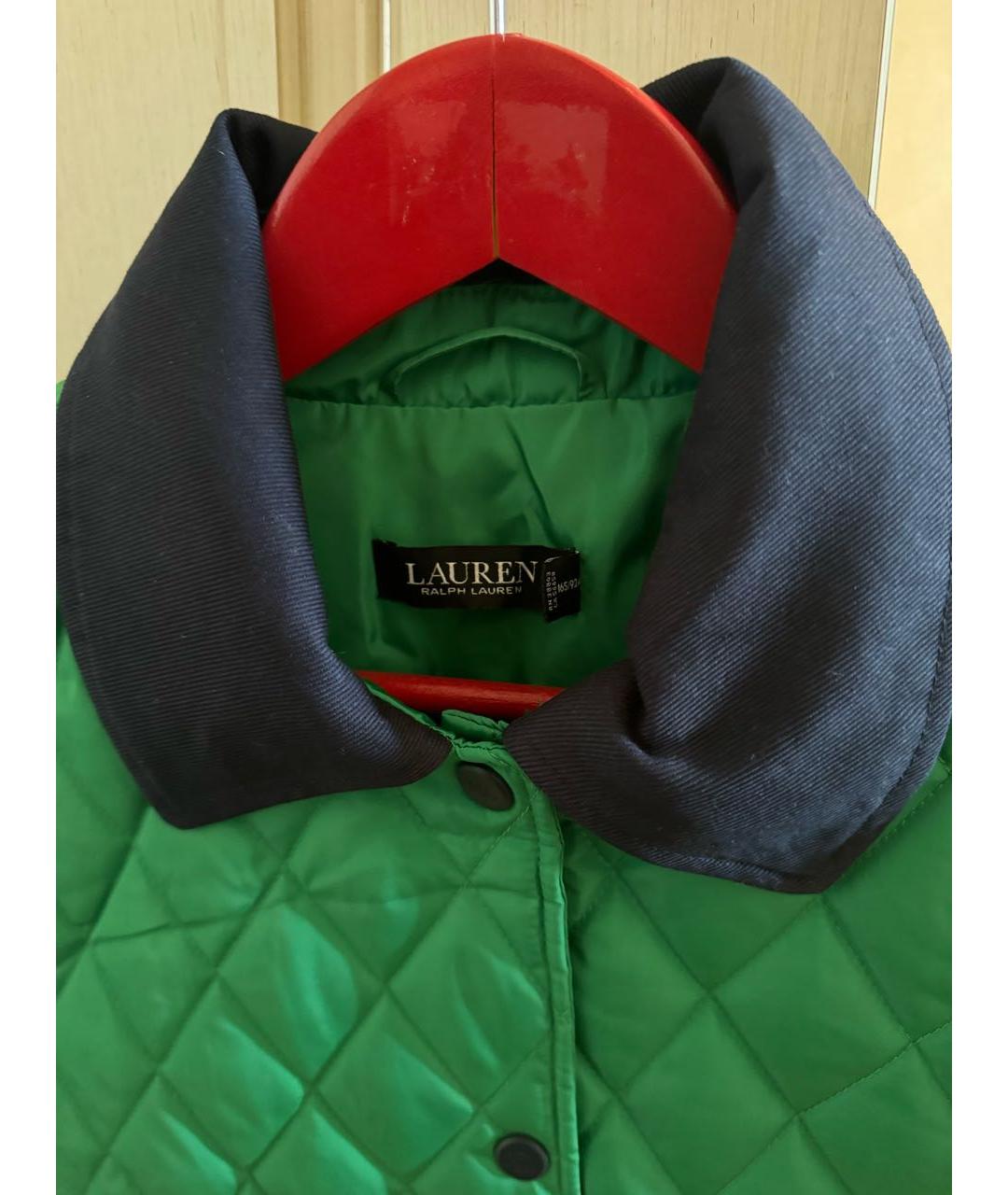 RALPH LAUREN Зеленая полиэстеровая куртка, фото 5