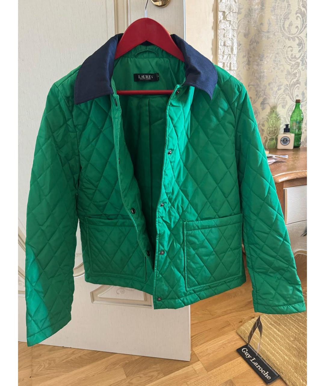 RALPH LAUREN Зеленая полиэстеровая куртка, фото 4