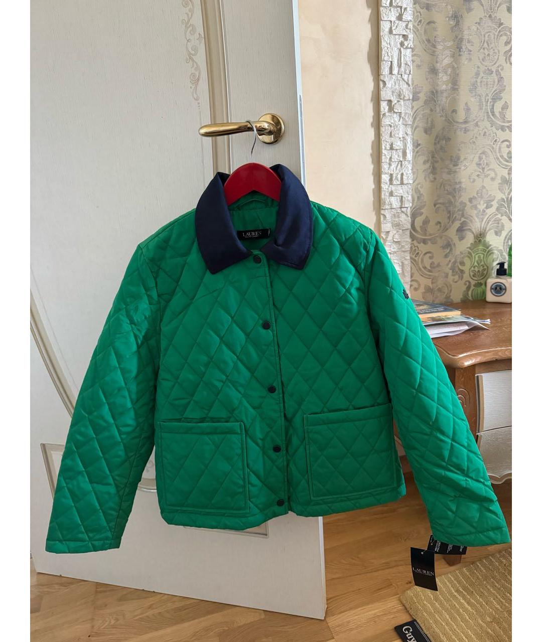 RALPH LAUREN Зеленая полиэстеровая куртка, фото 9