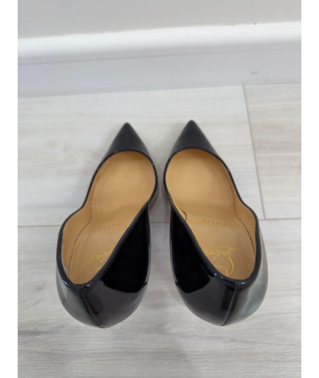CHRISTIAN LOUBOUTIN Черные туфли из лакированной кожи, фото 3