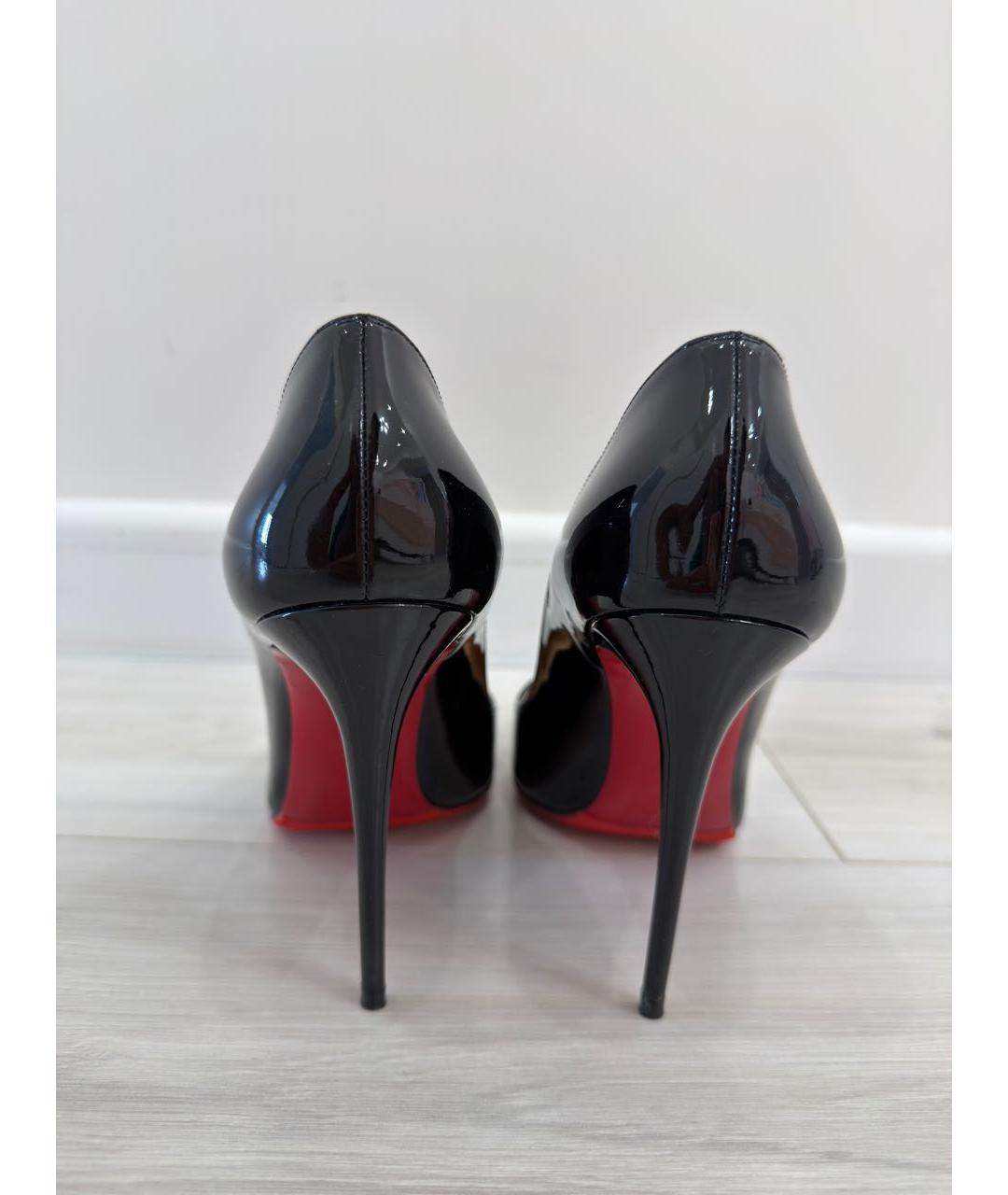 CHRISTIAN LOUBOUTIN Черные туфли из лакированной кожи, фото 4