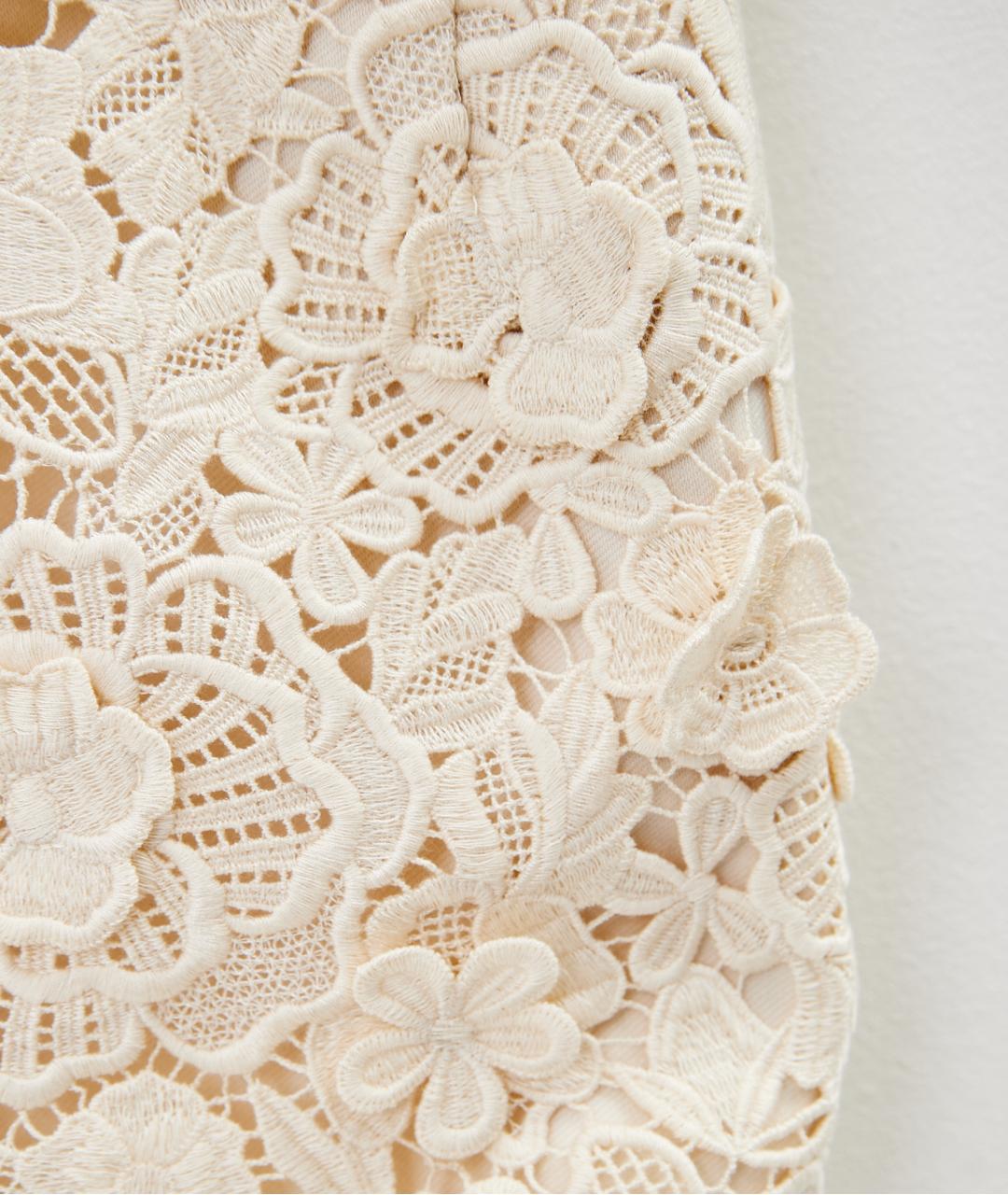 MAGDA BUTRYM Бежевое полиэстеровое коктейльное платье, фото 5