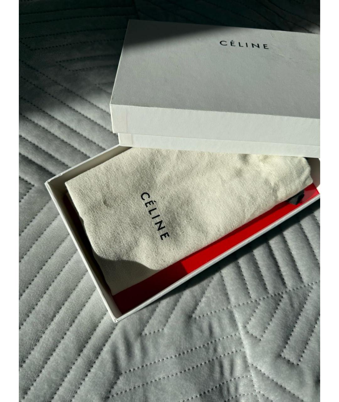 CELINE Зеленые пластиковые серьги, фото 8