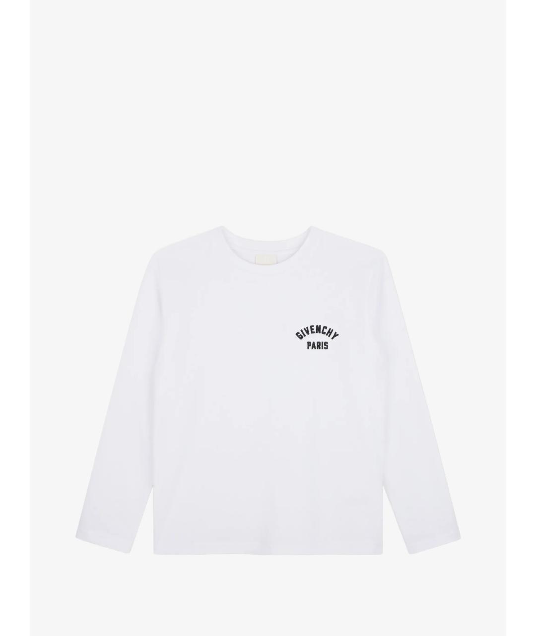GIVENCHY Белая хлопковая детская футболка, фото 4