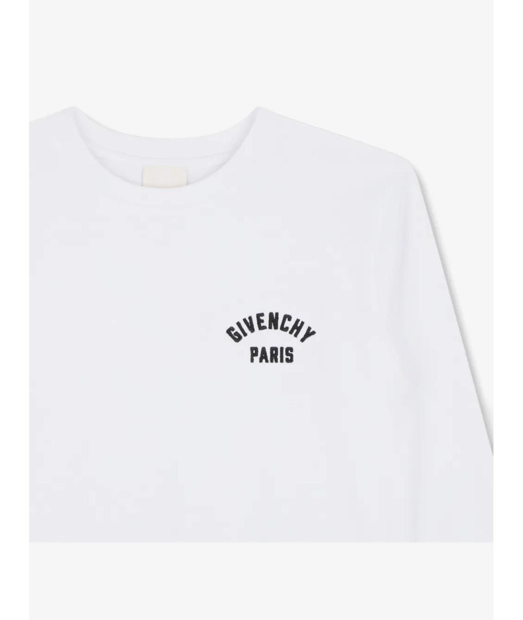 GIVENCHY Белая хлопковая детская футболка, фото 3