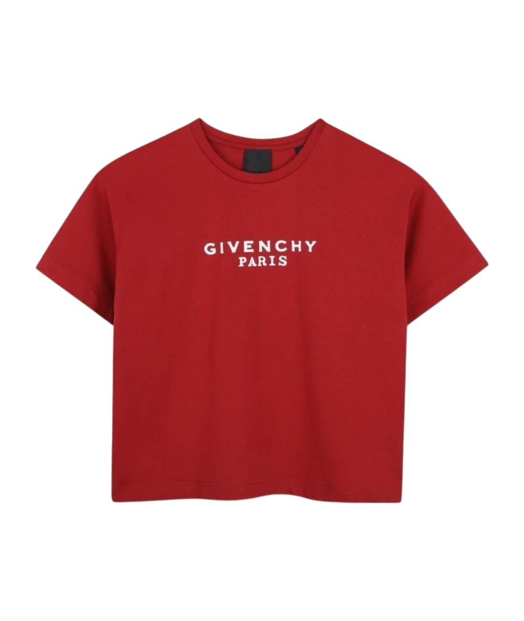GIVENCHY Красный хлопковый детская футболка / топ, фото 1
