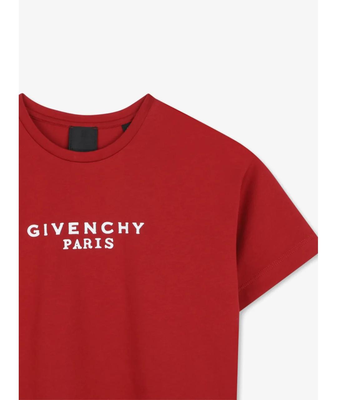 GIVENCHY Красный хлопковый детская футболка / топ, фото 3