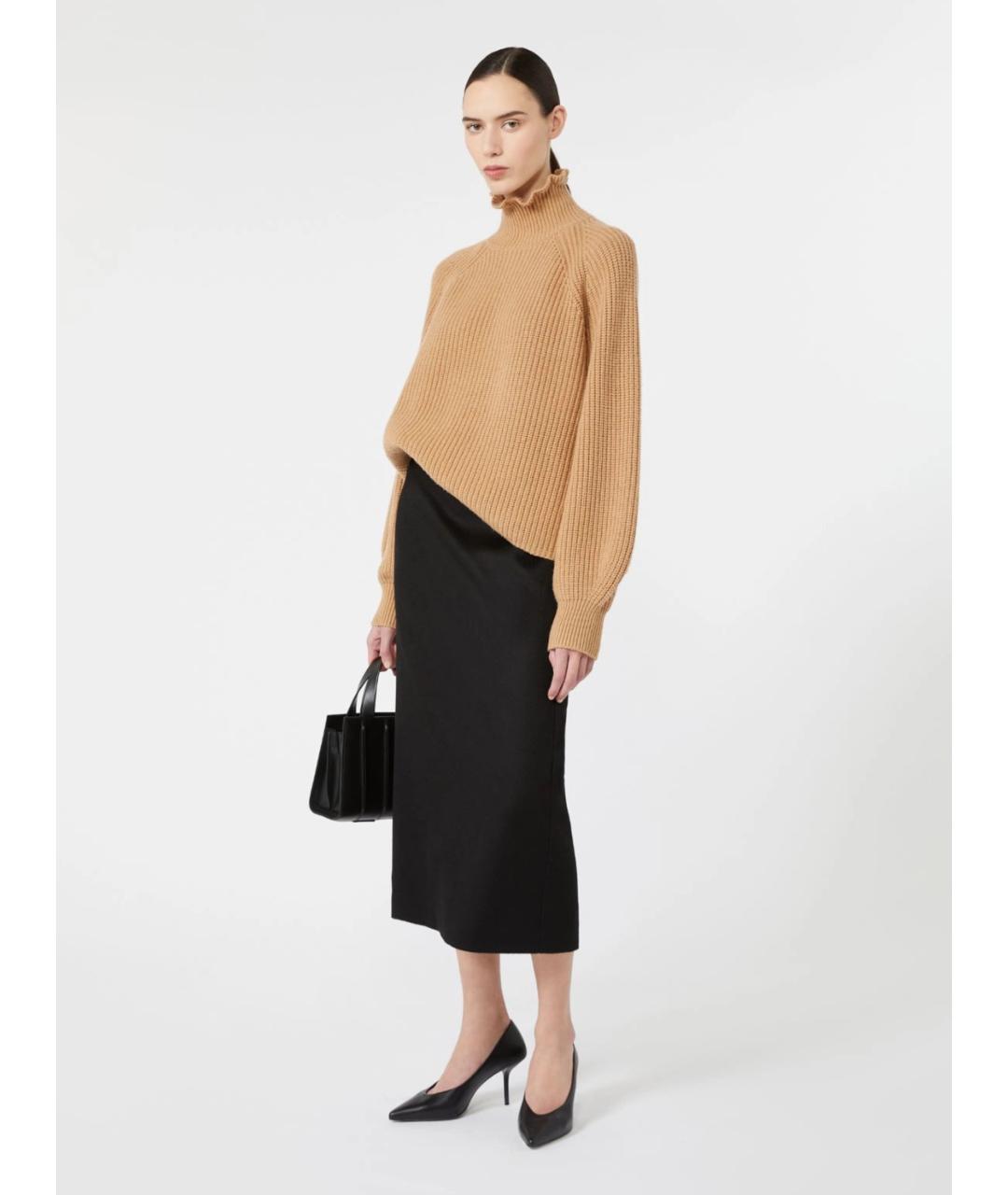 MAX MARA Коричневый шерстяной джемпер / свитер, фото 2