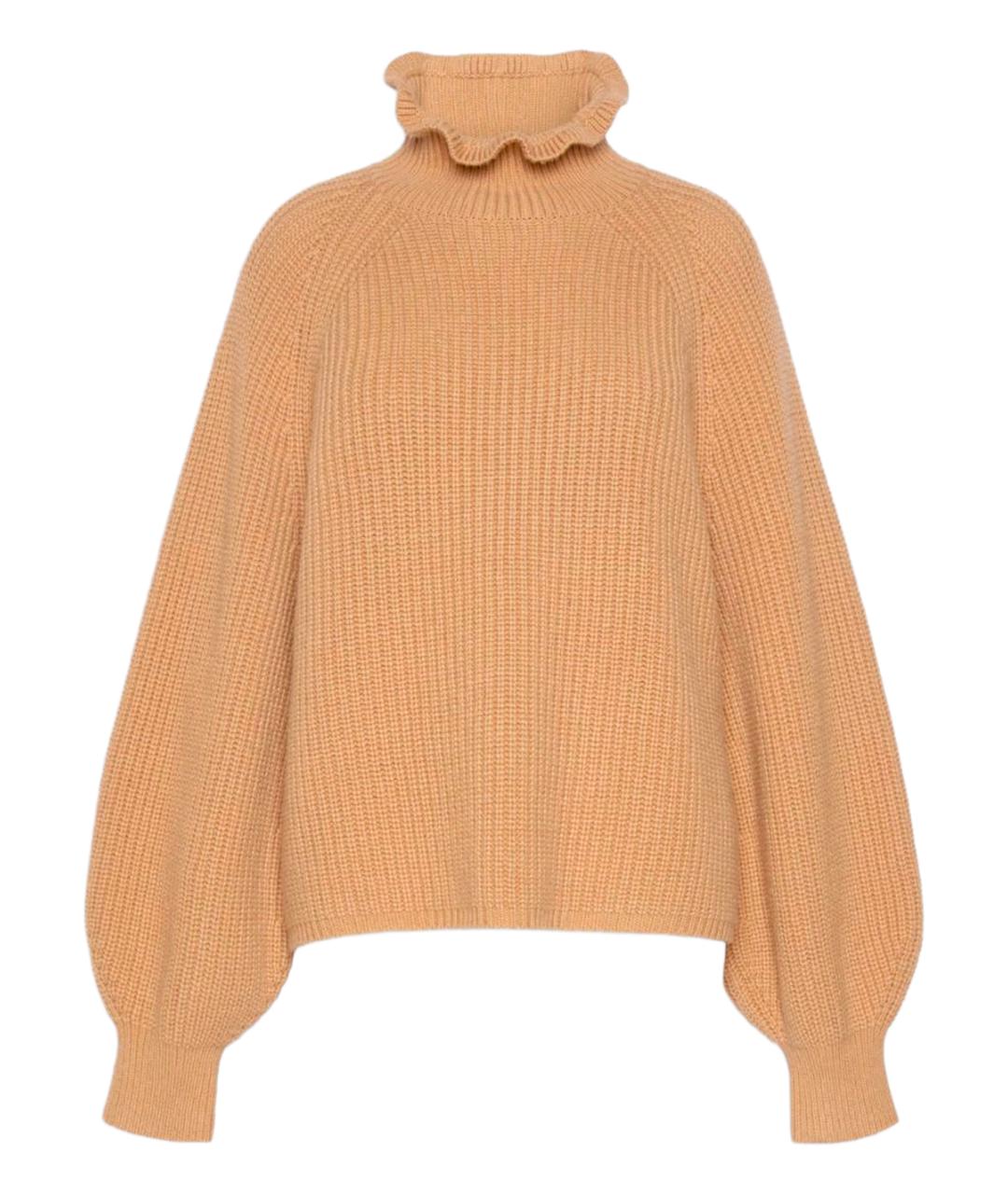 MAX MARA Коричневый шерстяной джемпер / свитер, фото 1