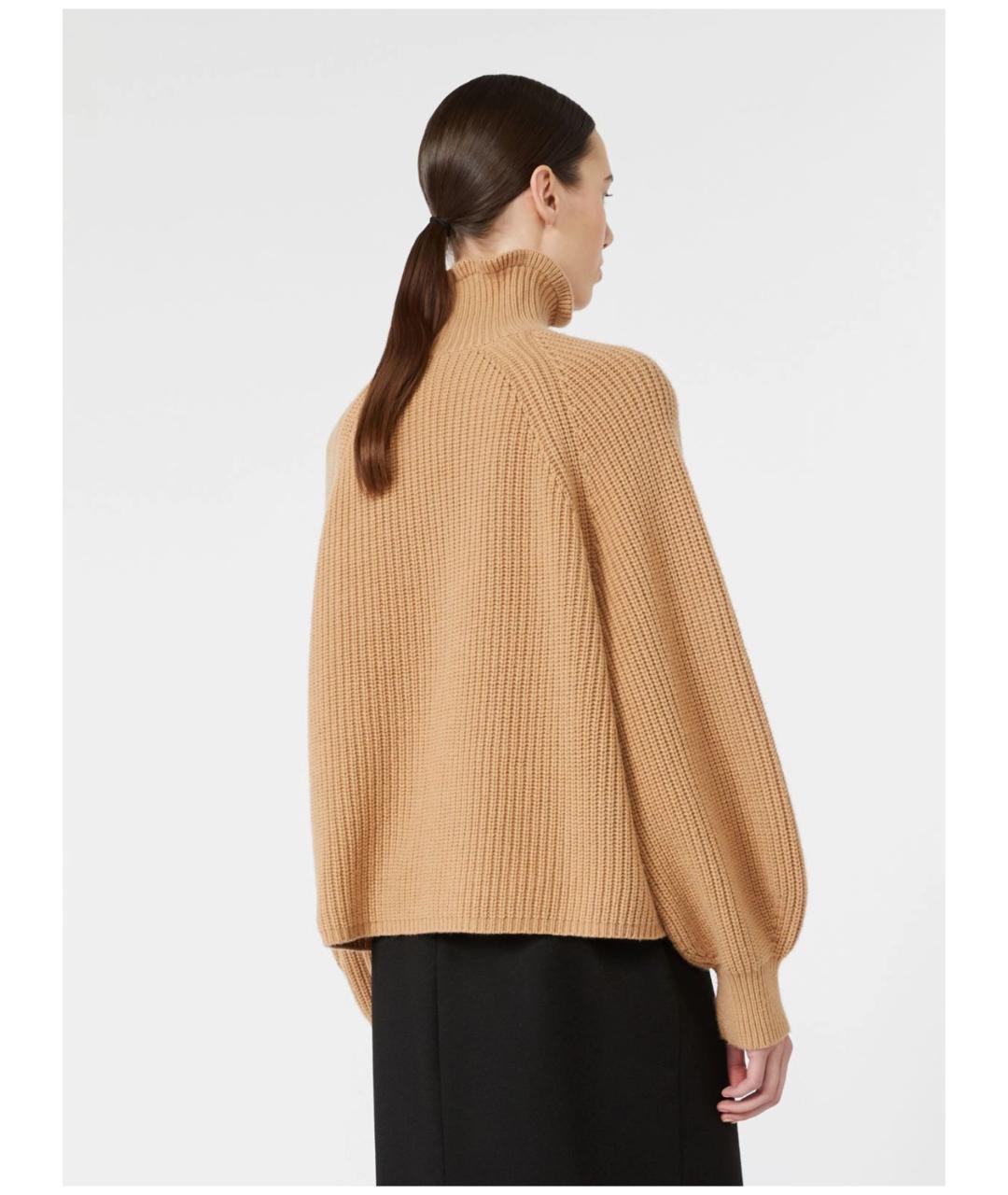 MAX MARA Коричневый шерстяной джемпер / свитер, фото 4