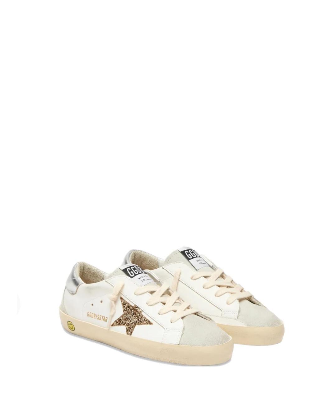 GOLDEN GOOSE Белые кожаные кеды, фото 4