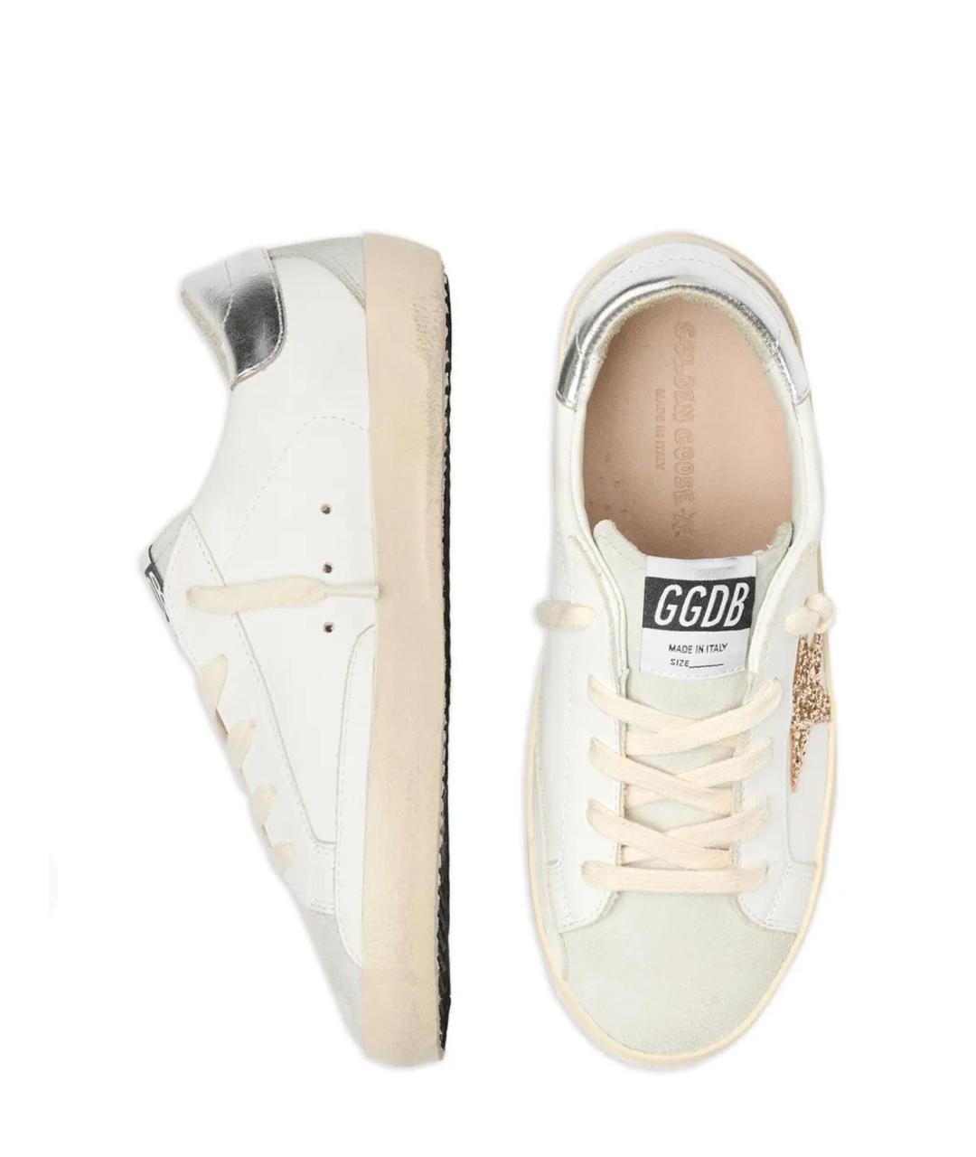 GOLDEN GOOSE Белые кожаные кеды, фото 5