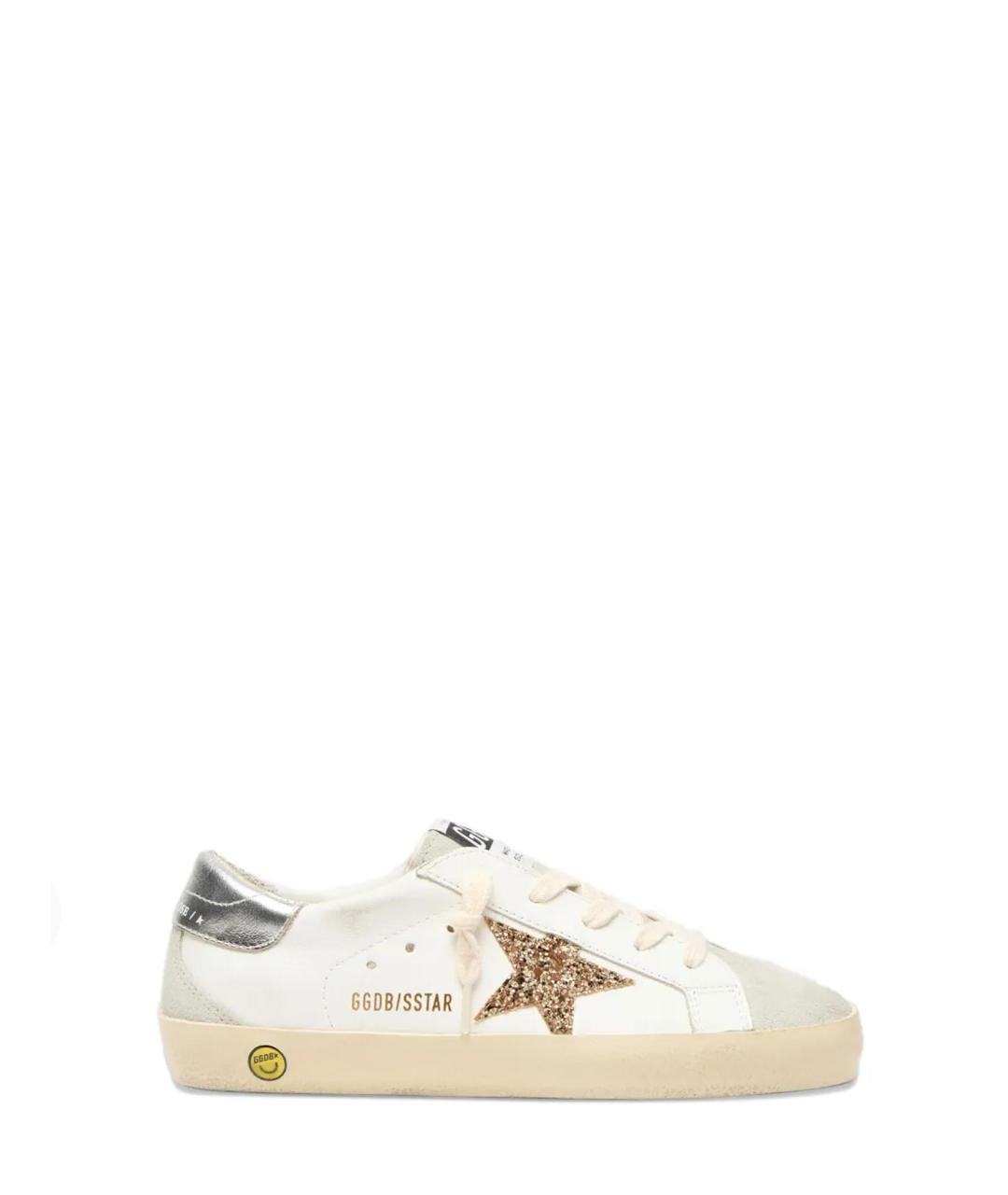 GOLDEN GOOSE Белые кожаные кеды, фото 3