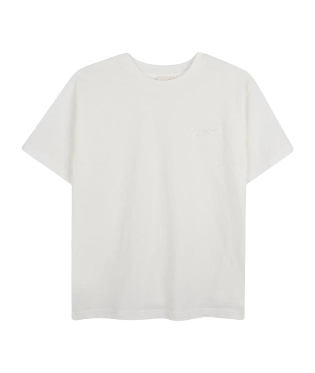 GIVENCHY Белая хлопковая детская футболка, фото 1