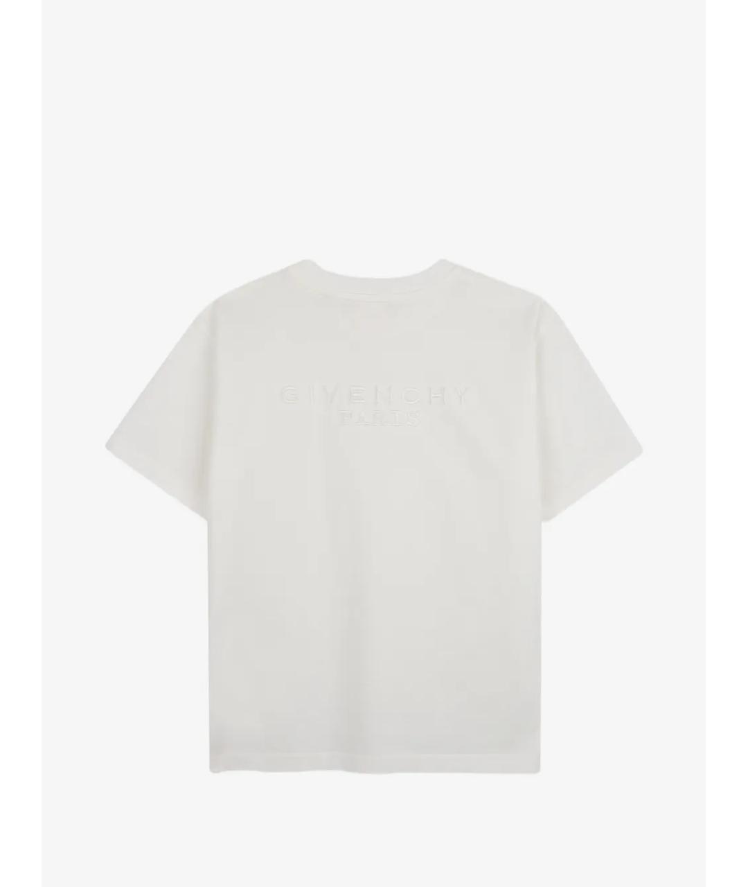 GIVENCHY Белая хлопковая детская футболка, фото 2