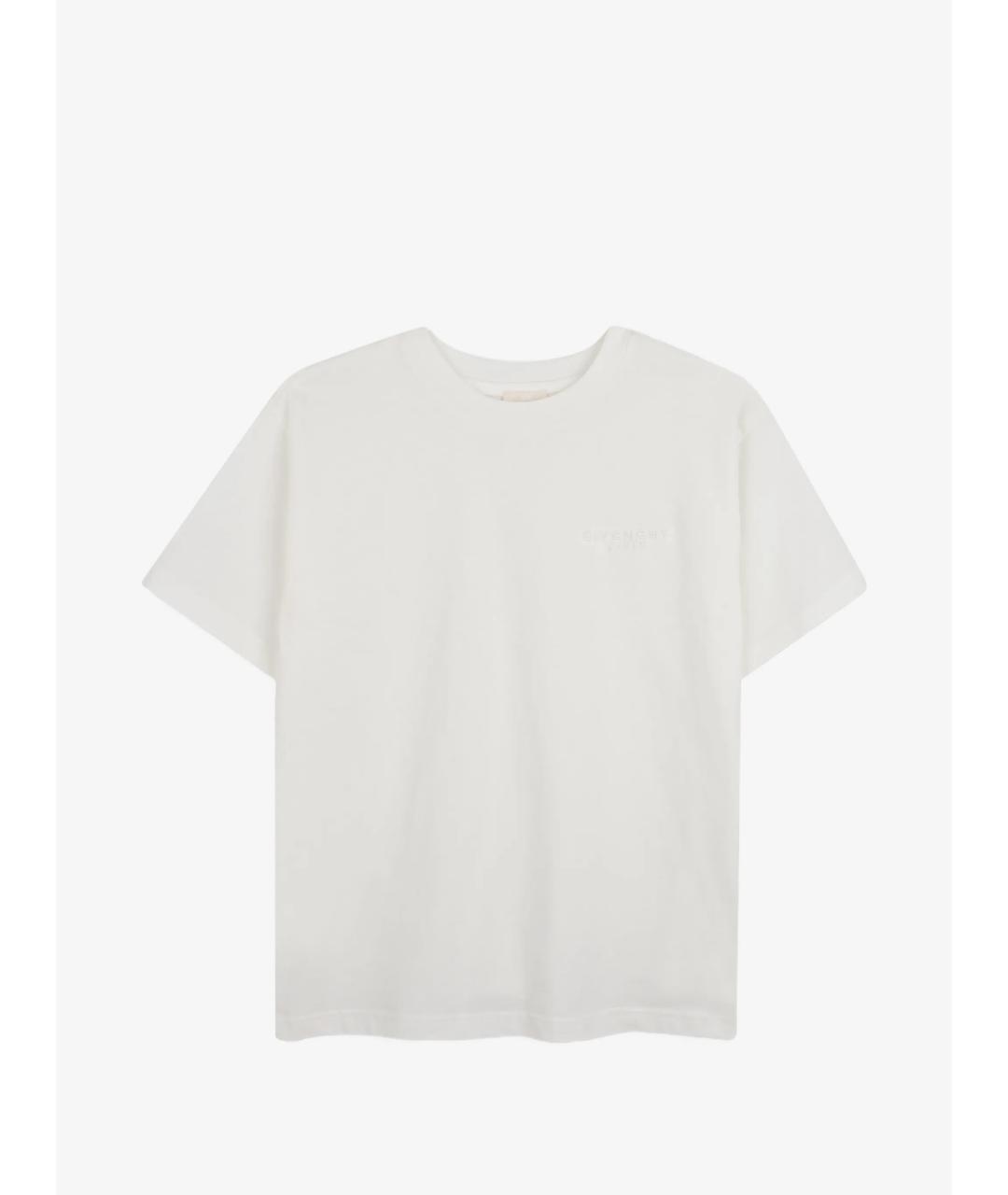 GIVENCHY Белая хлопковая детская футболка, фото 4
