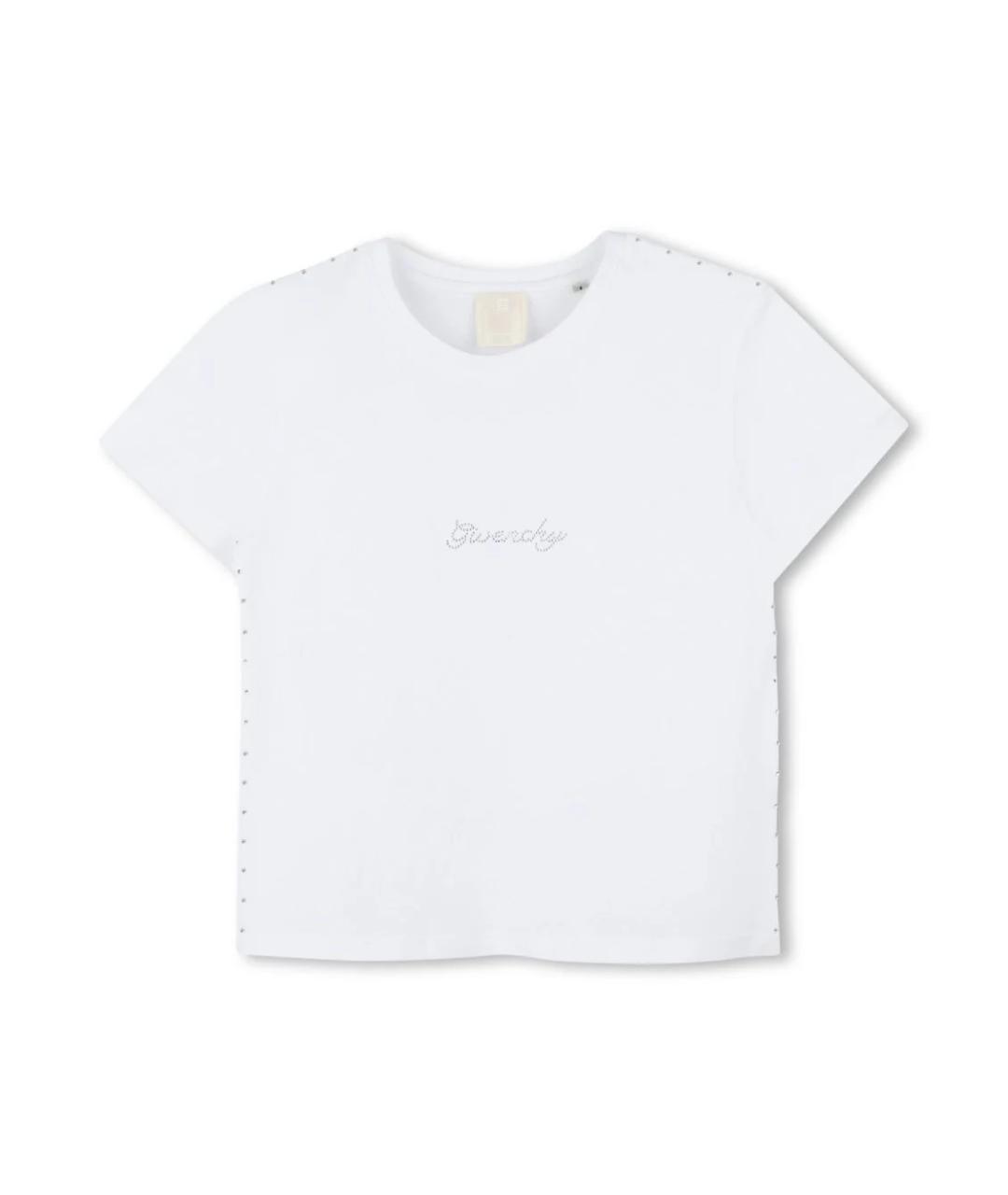 GIVENCHY Белый хлопковый детская футболка / топ, фото 1