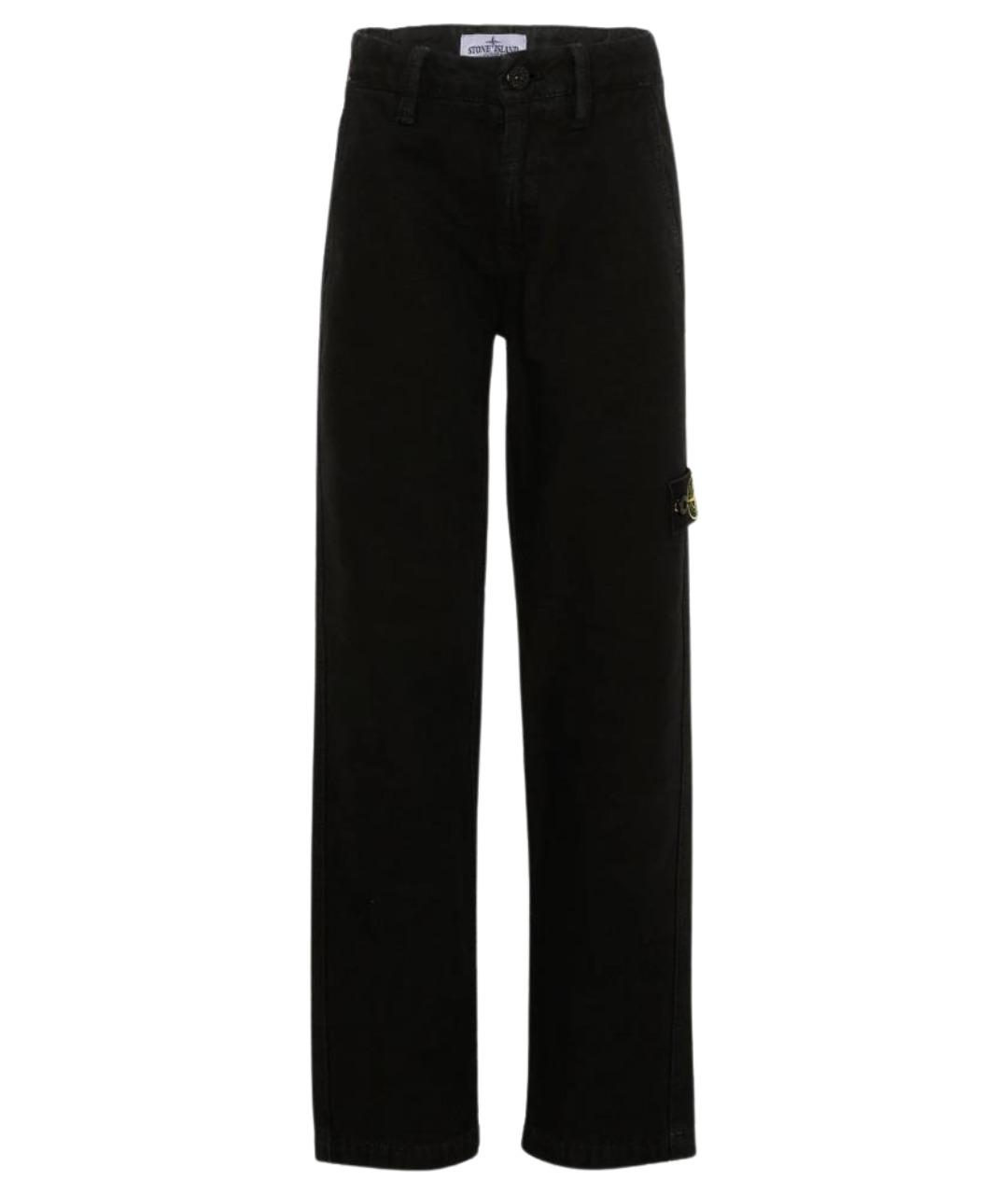 STONE ISLAND Черные хлопковые брюки и шорты, фото 1