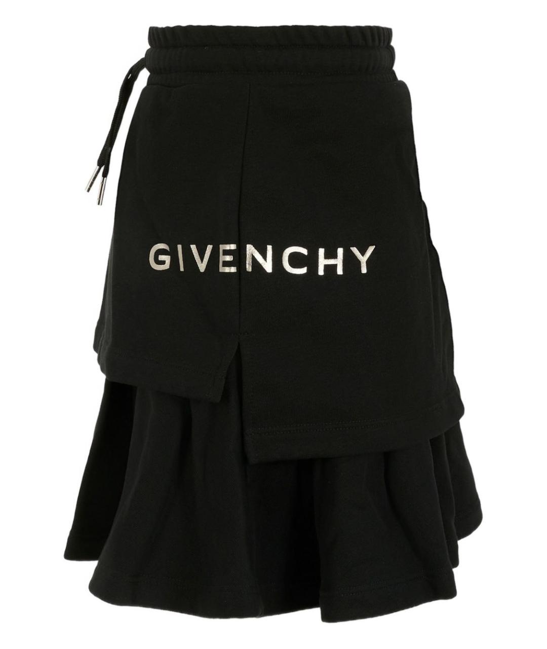 GIVENCHY Черная хлопковая юбка, фото 3