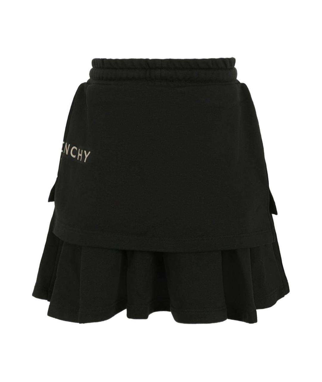 GIVENCHY Черная хлопковая юбка, фото 2