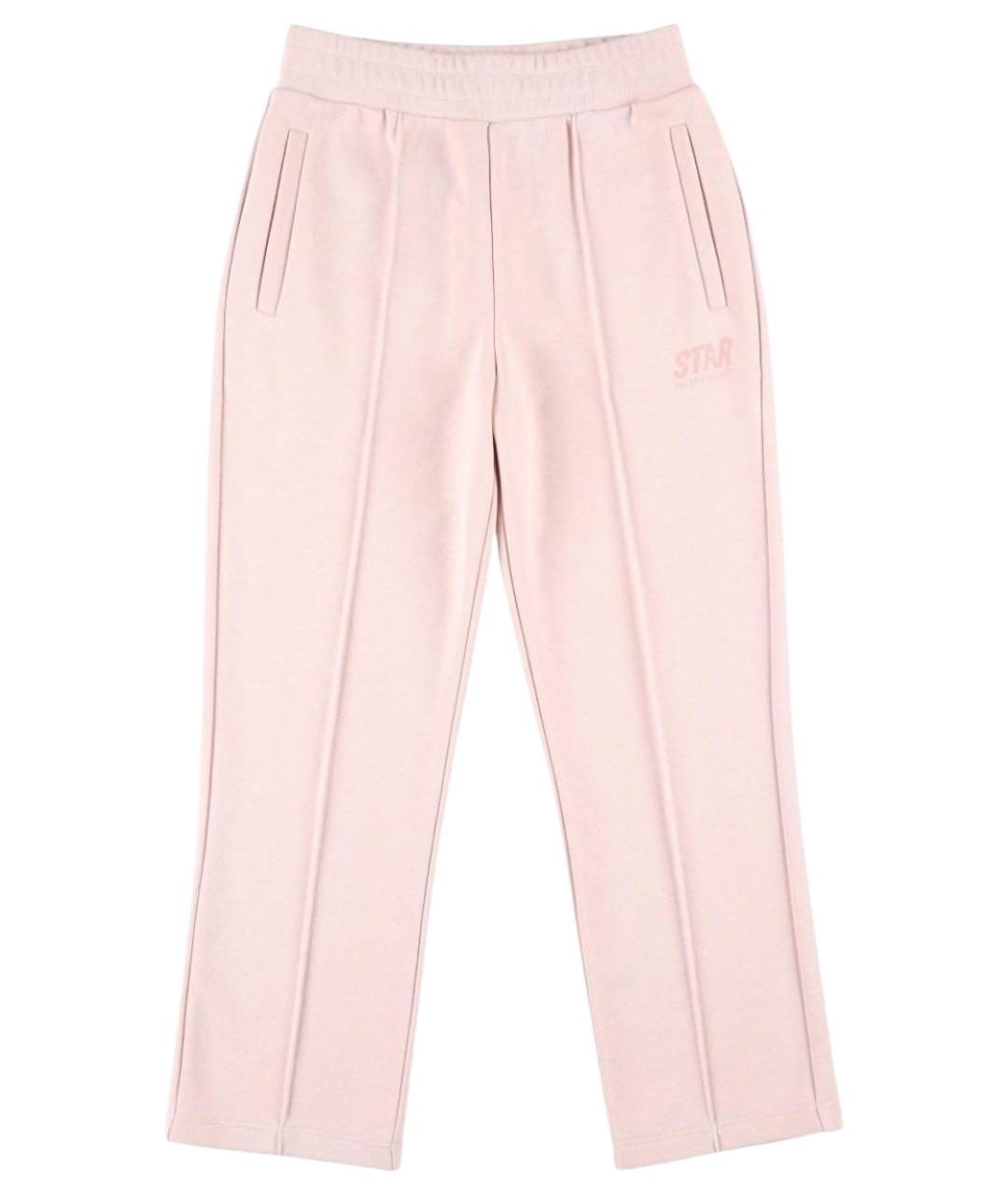GOLDEN GOOSE Розовые хлопковые брюки и шорты, фото 1