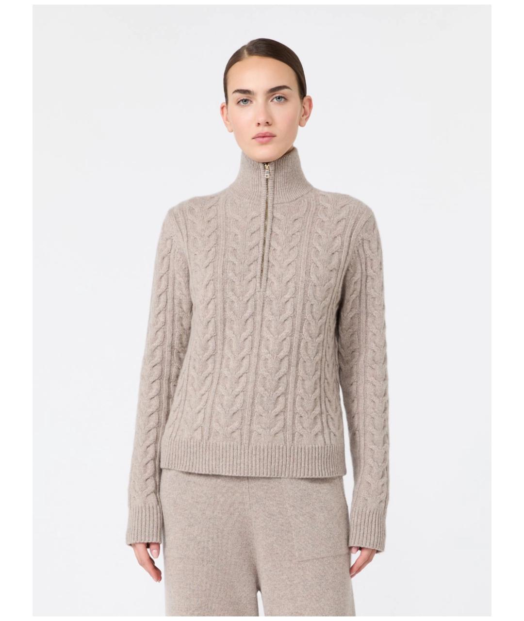 MAX MARA Бежевый кашемировый джемпер / свитер, фото 3