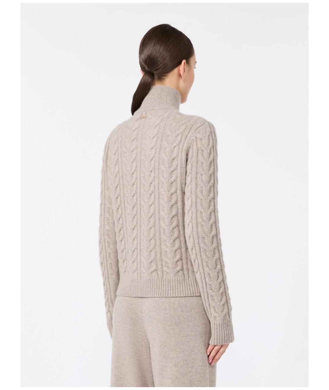 MAX MARA Бежевый кашемировый джемпер / свитер, фото 4