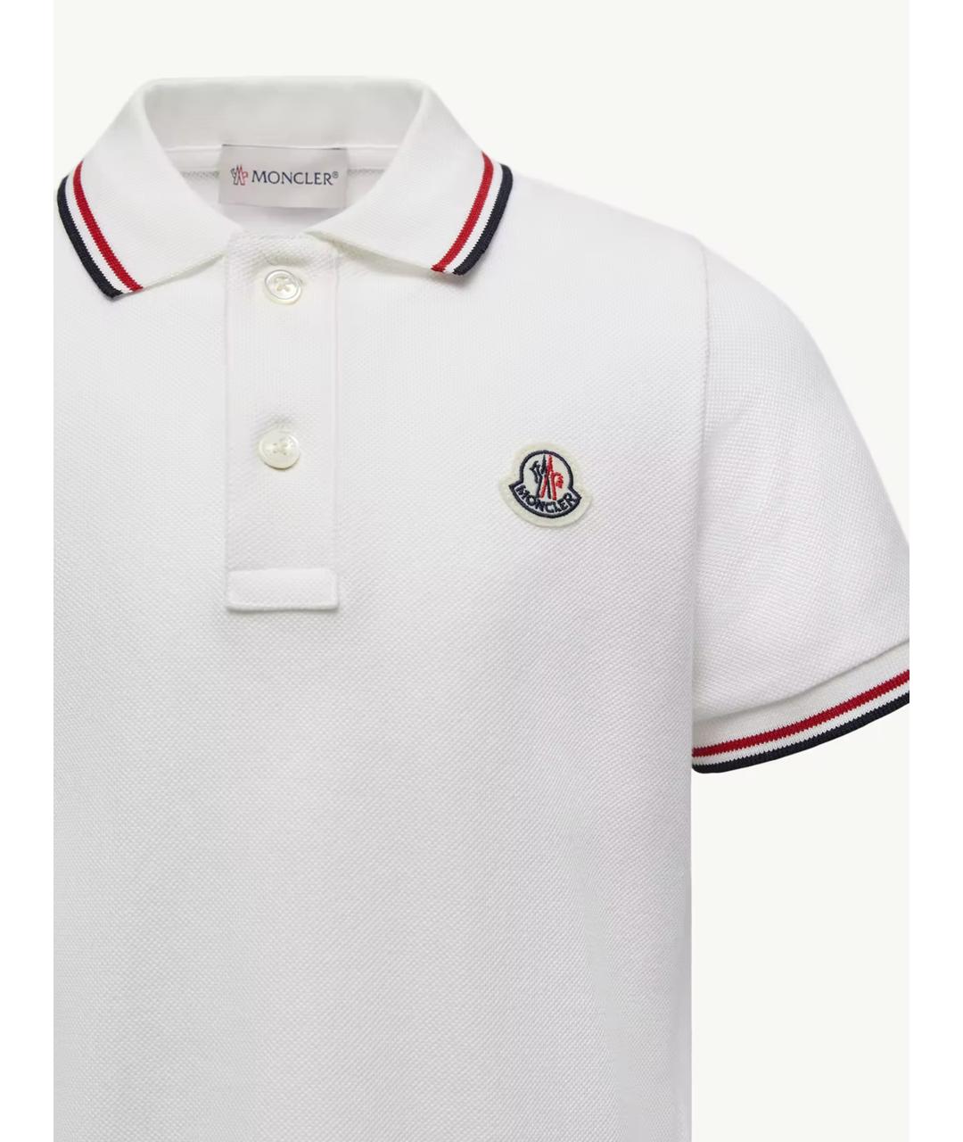 MONCLER KIDS Белая детская футболка, фото 3