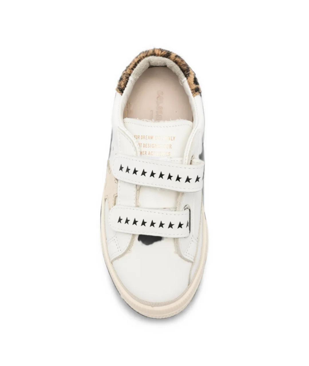 GOLDEN GOOSE Белые кожаные кеды, фото 3