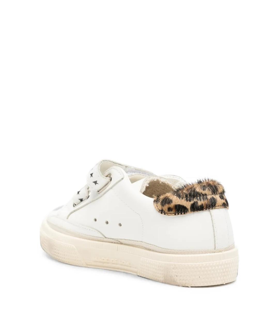 GOLDEN GOOSE Белые кожаные кеды, фото 2