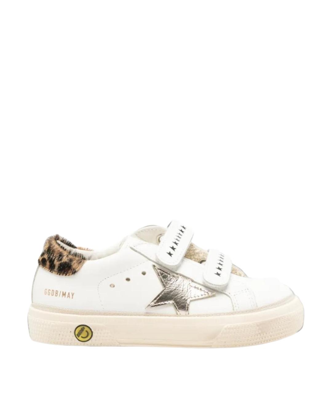 GOLDEN GOOSE Белые кожаные кеды, фото 1