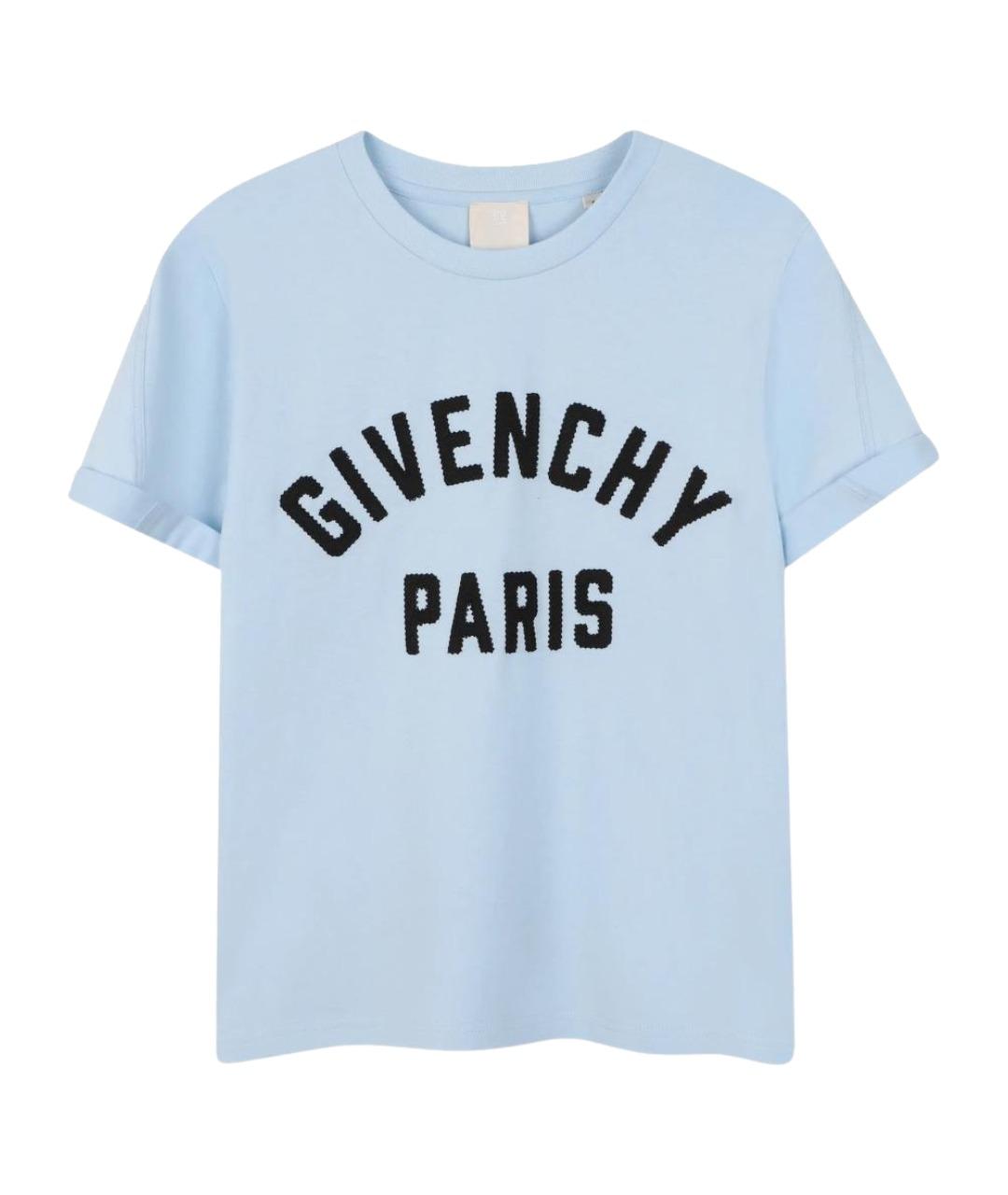 GIVENCHY Голубой хлопковый детская футболка / топ, фото 1