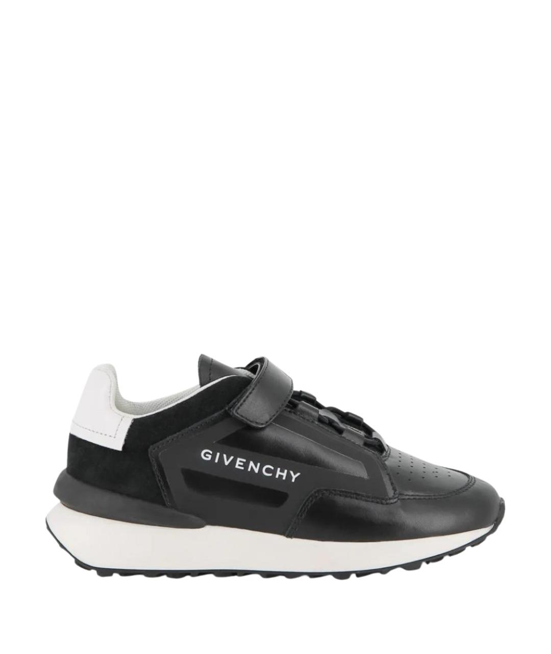 GIVENCHY Черные кожаные кеды, фото 1