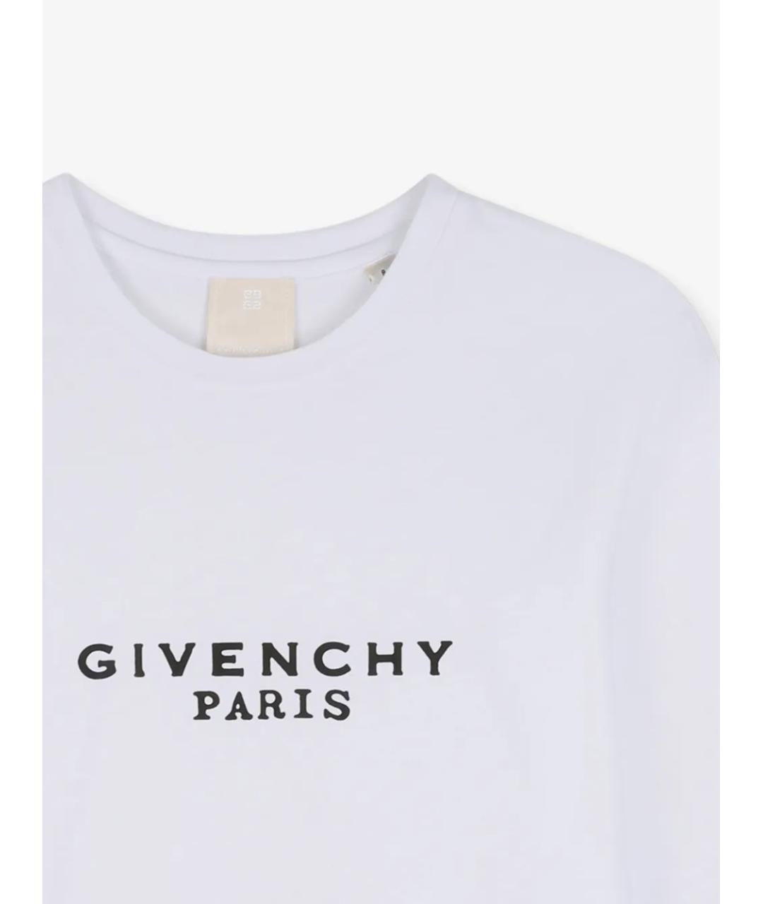 GIVENCHY Белая хлопковая детская футболка, фото 3
