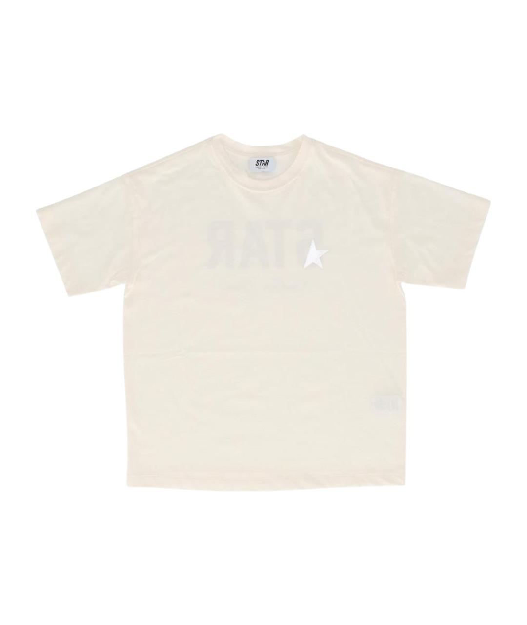 GOLDEN GOOSE Белая хлопковая детская футболка, фото 1