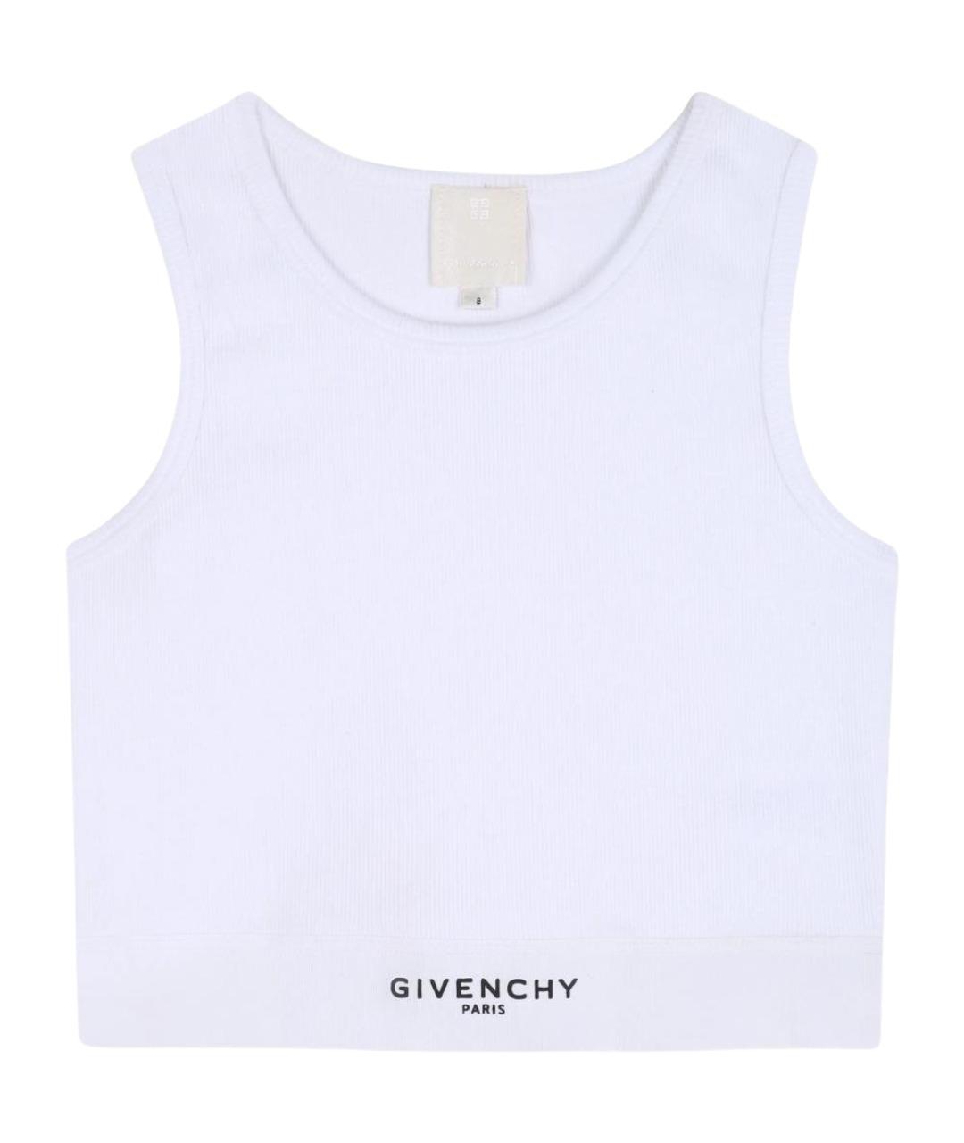 GIVENCHY Белый хлопковый детская футболка / топ, фото 1