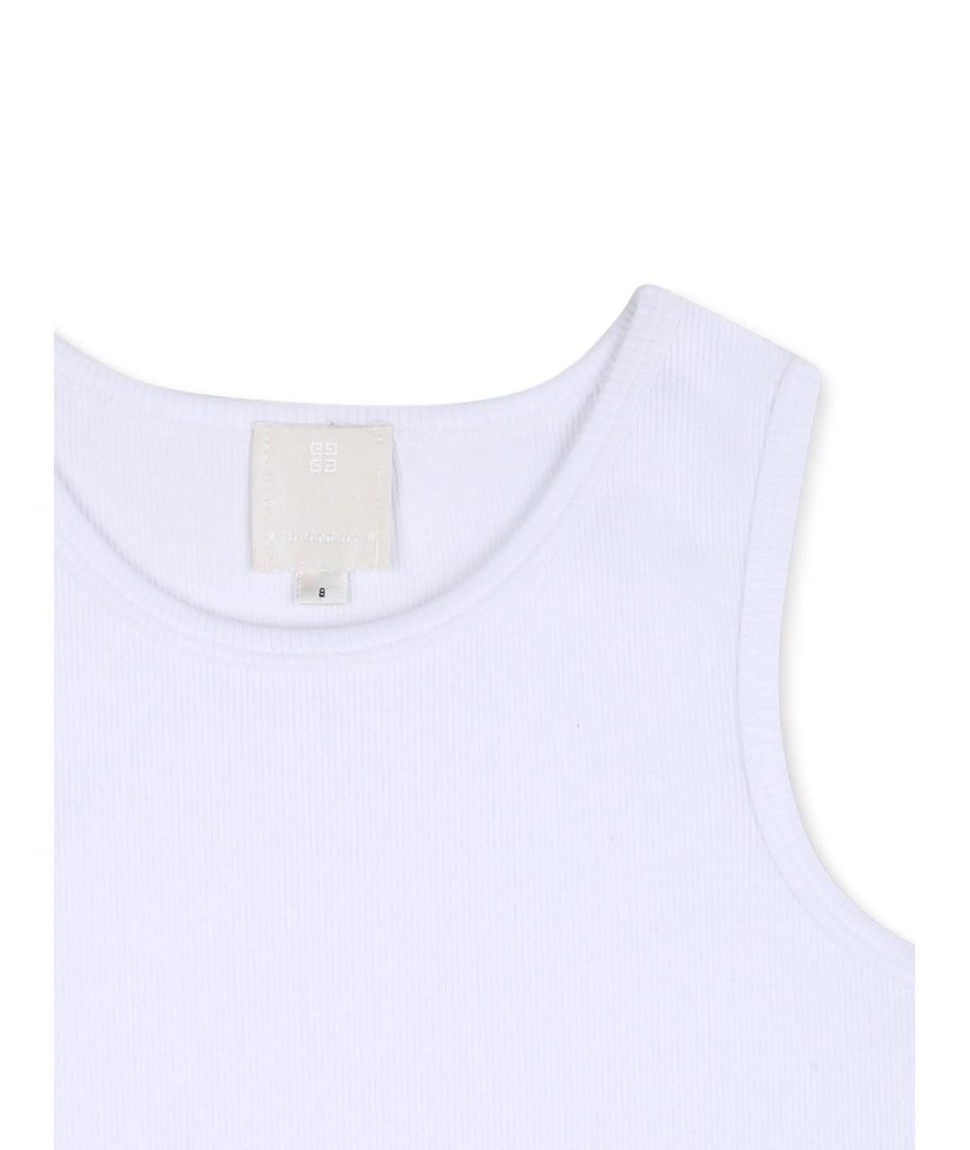 GIVENCHY Белый хлопковый детская футболка / топ, фото 3