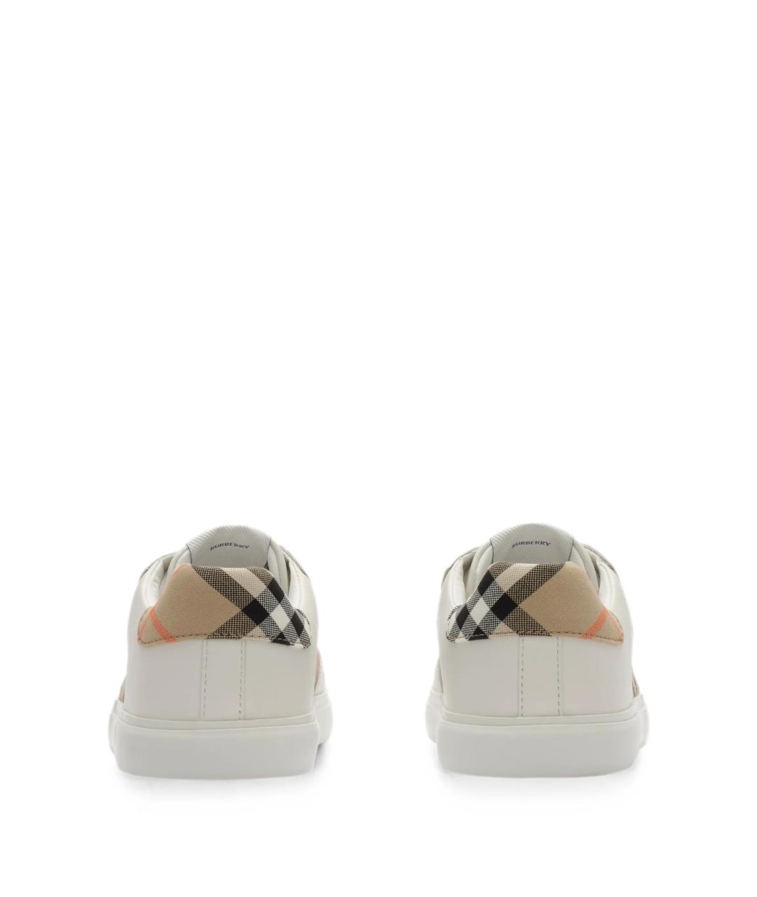 BURBERRY Белые кожаные кеды, фото 5