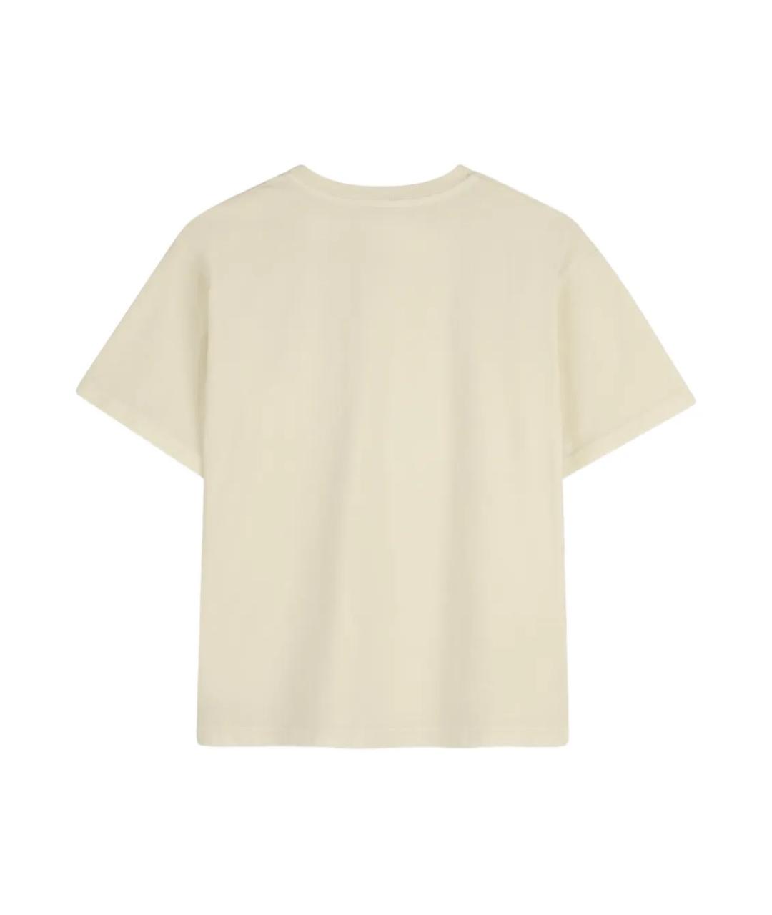 GIVENCHY Бежевая хлопковая детская футболка, фото 2